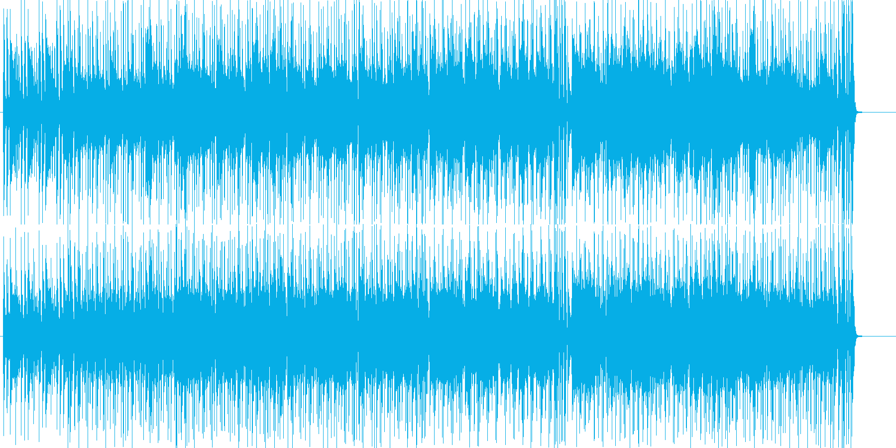リゾート気分の明るいフュージョンの再生済みの波形
