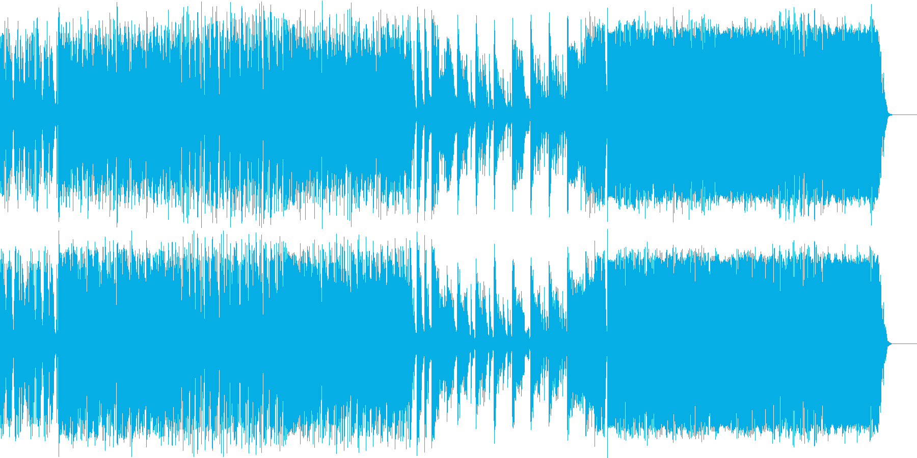 よさこい楽曲風BGM 和風 戦国 の再生済みの波形