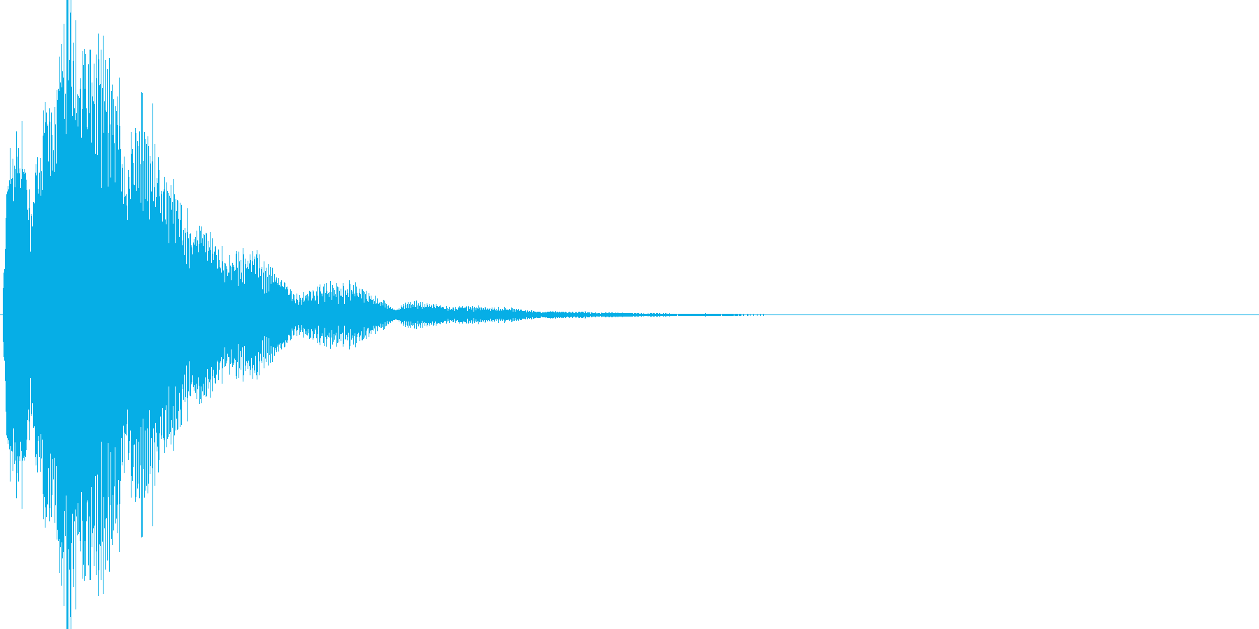 アプリのタッチ音の再生済みの波形