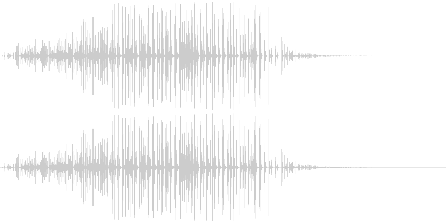 ミキミキ・・・(怪しい音)の未再生の波形