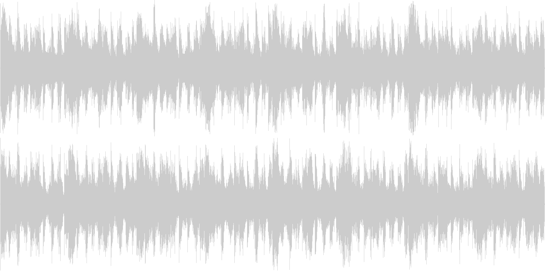 ハウスのリズムを強調した楽曲です。の未再生の波形