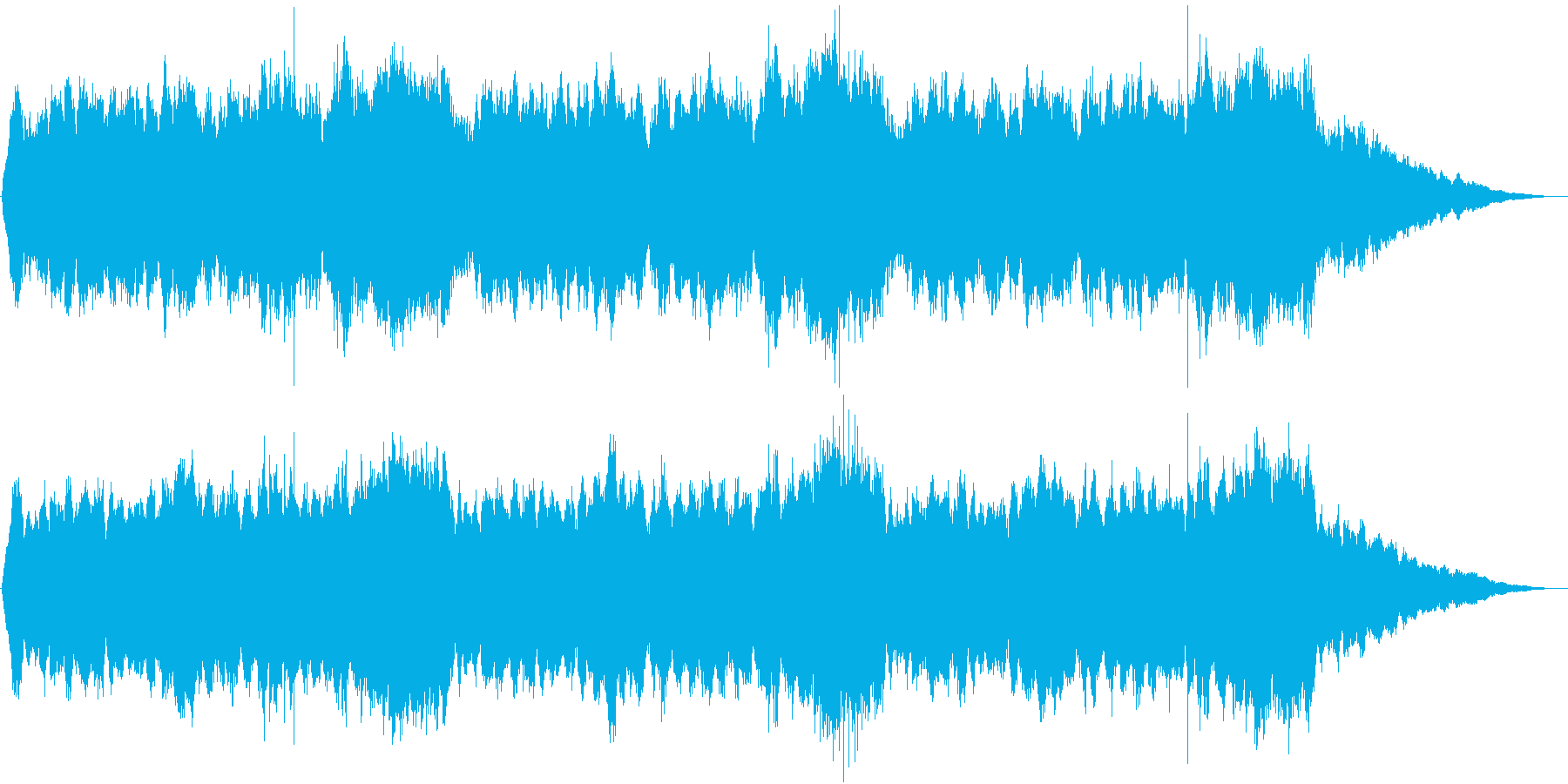 厳かな曲。の再生済みの波形