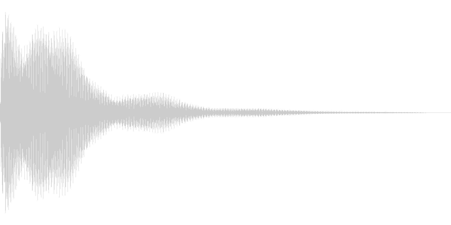 汎用的なUI音の未再生の波形
