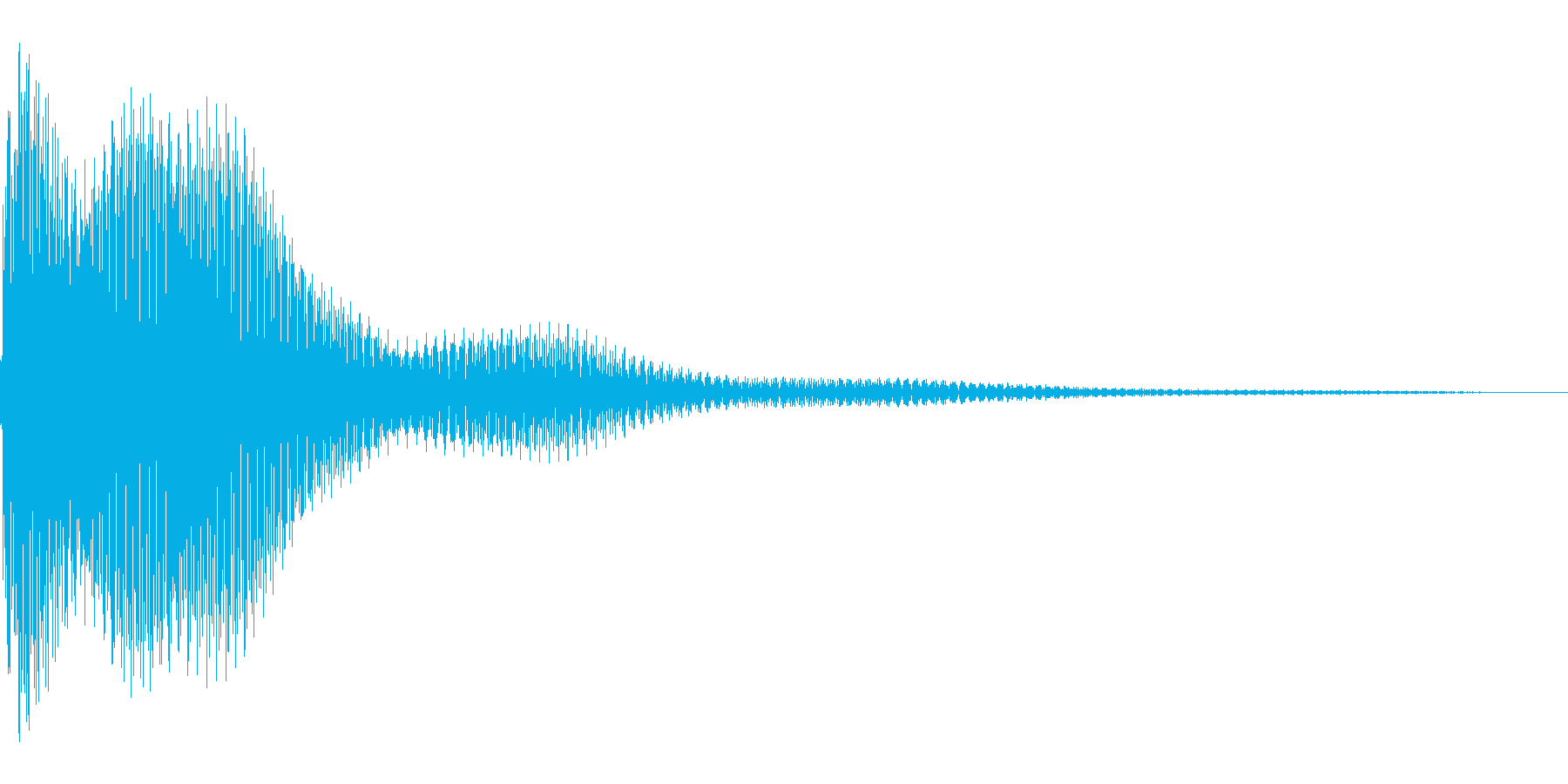 汎用的なUI音の再生済みの波形