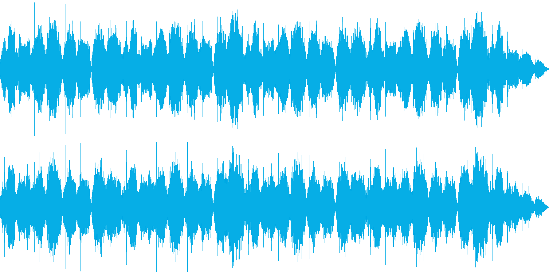 ゆったりした民族調コーラスで広大な曲の再生済みの波形