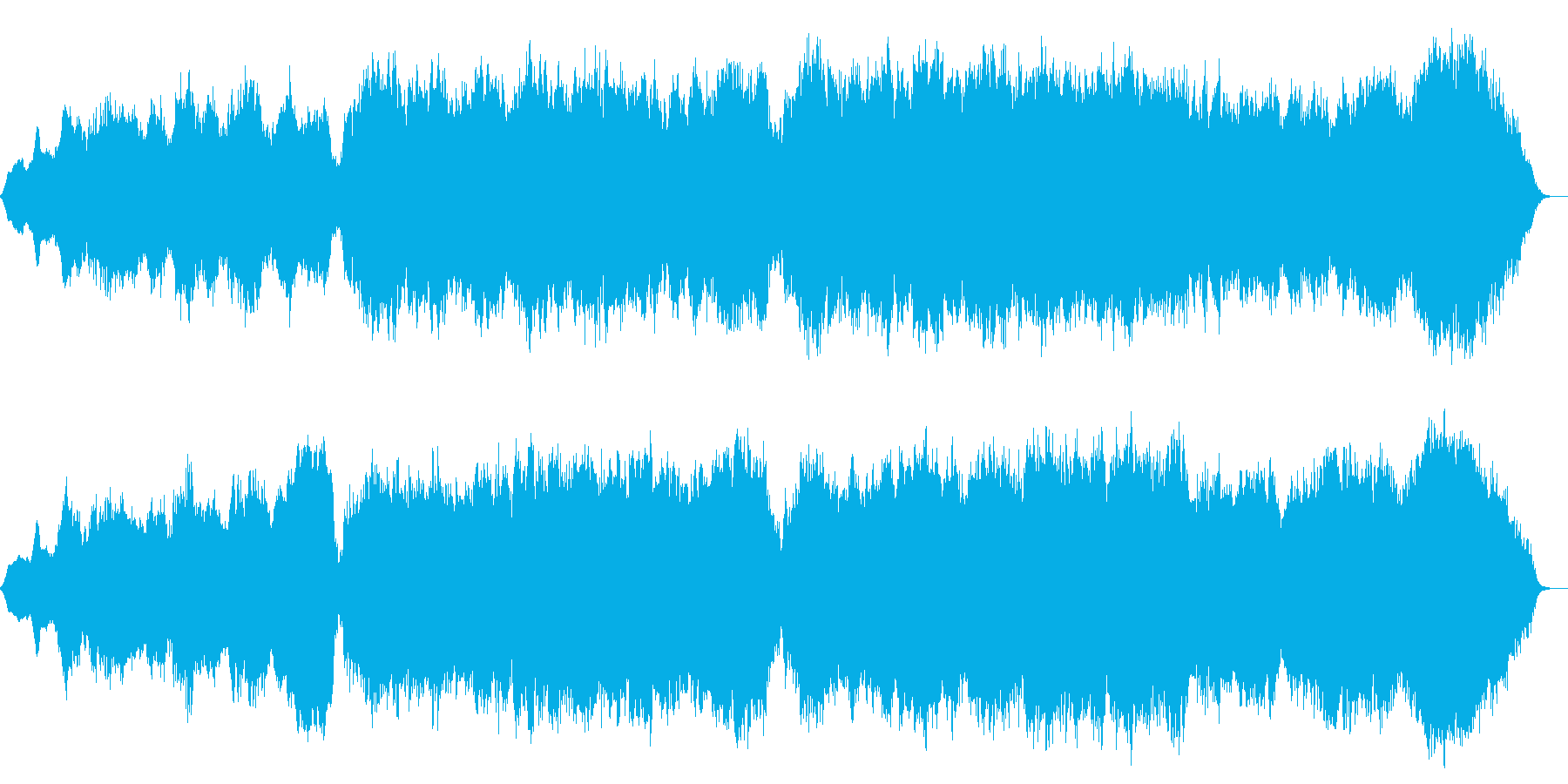 幻想的なシンセサイザークラシック音楽の再生済みの波形