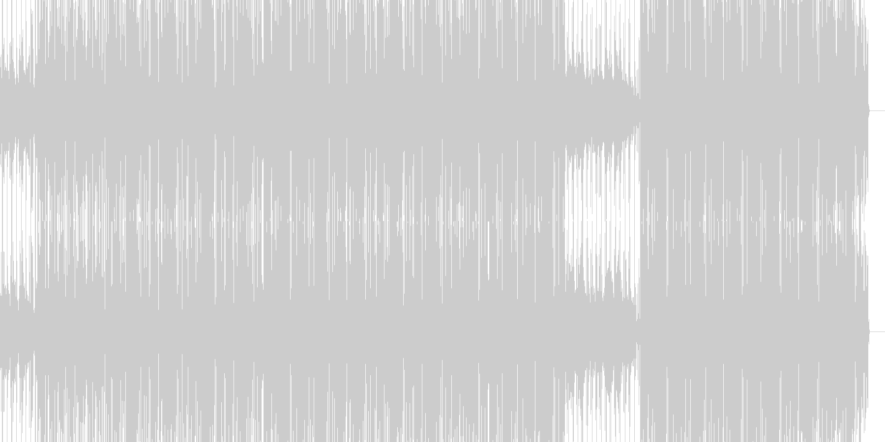 ダークでHiphopな感じのBGMの未再生の波形