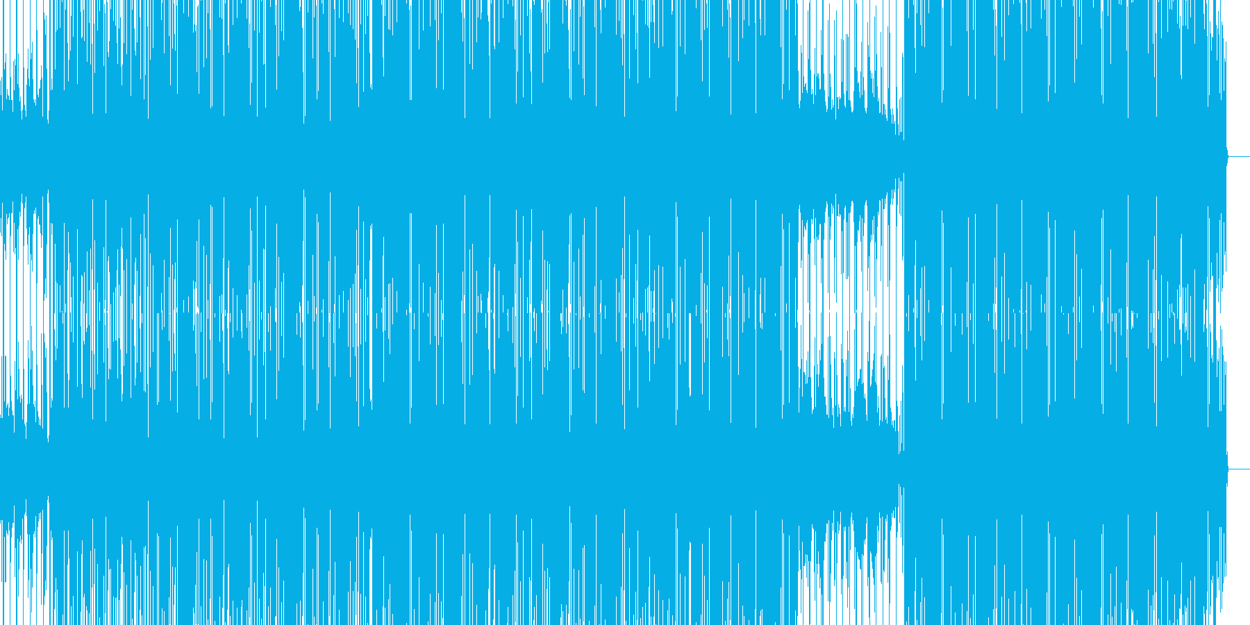 ダークでHiphopな感じのBGMの再生済みの波形