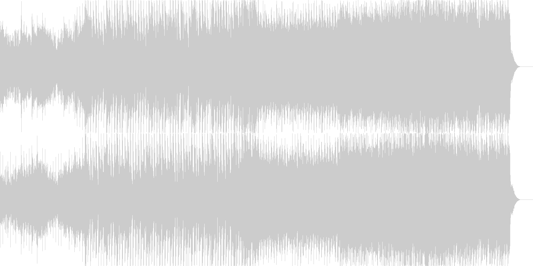 高揚感あるowlcity風の未再生の波形