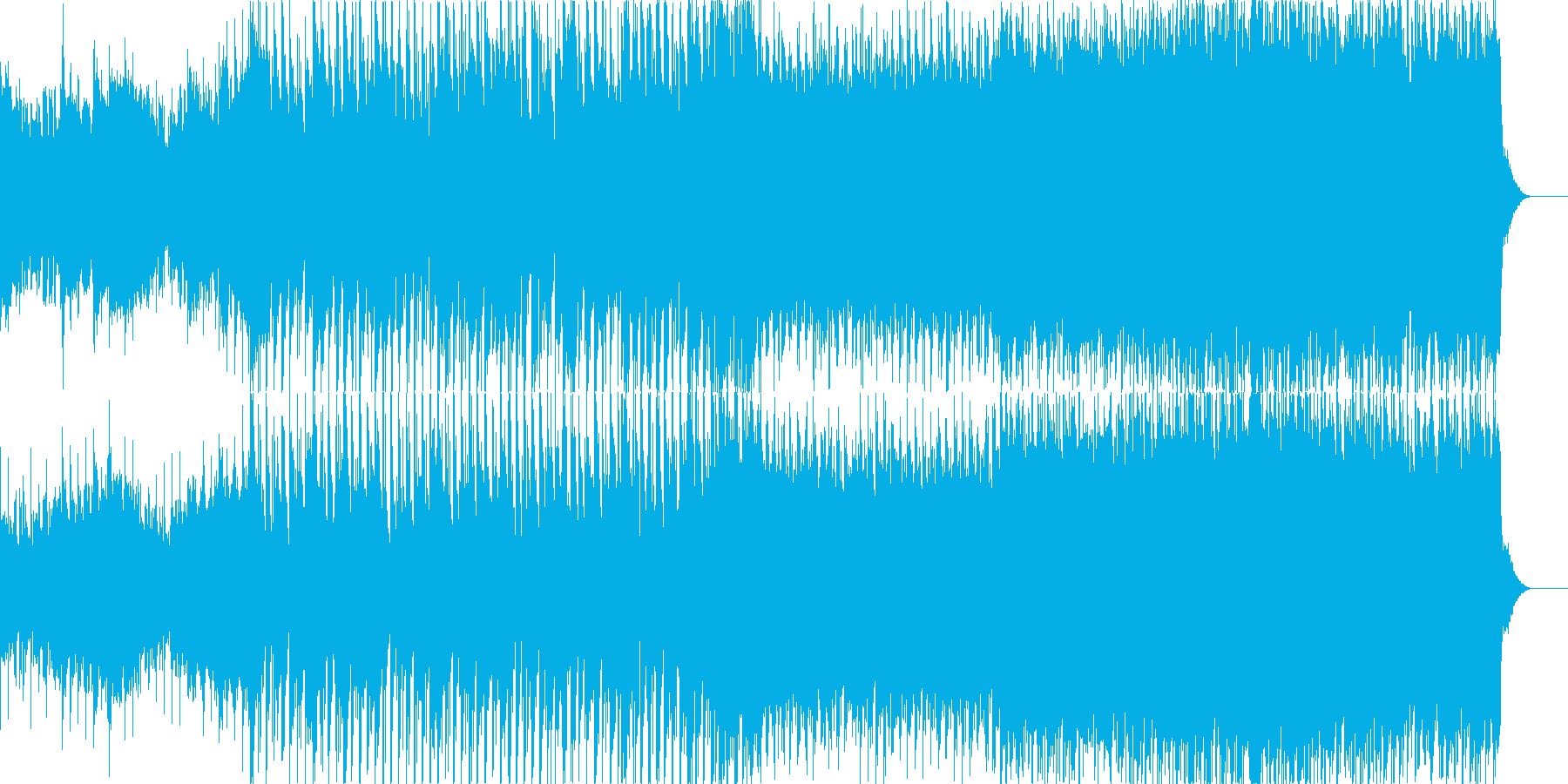 高揚感あるowlcity風の再生済みの波形