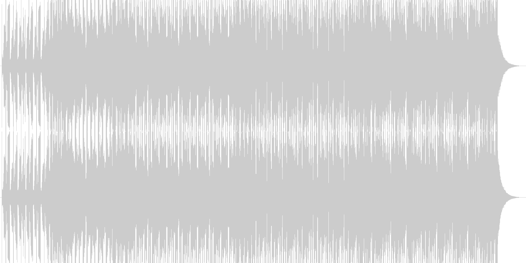 緊迫したシーンなどに合いそうなテクノの未再生の波形