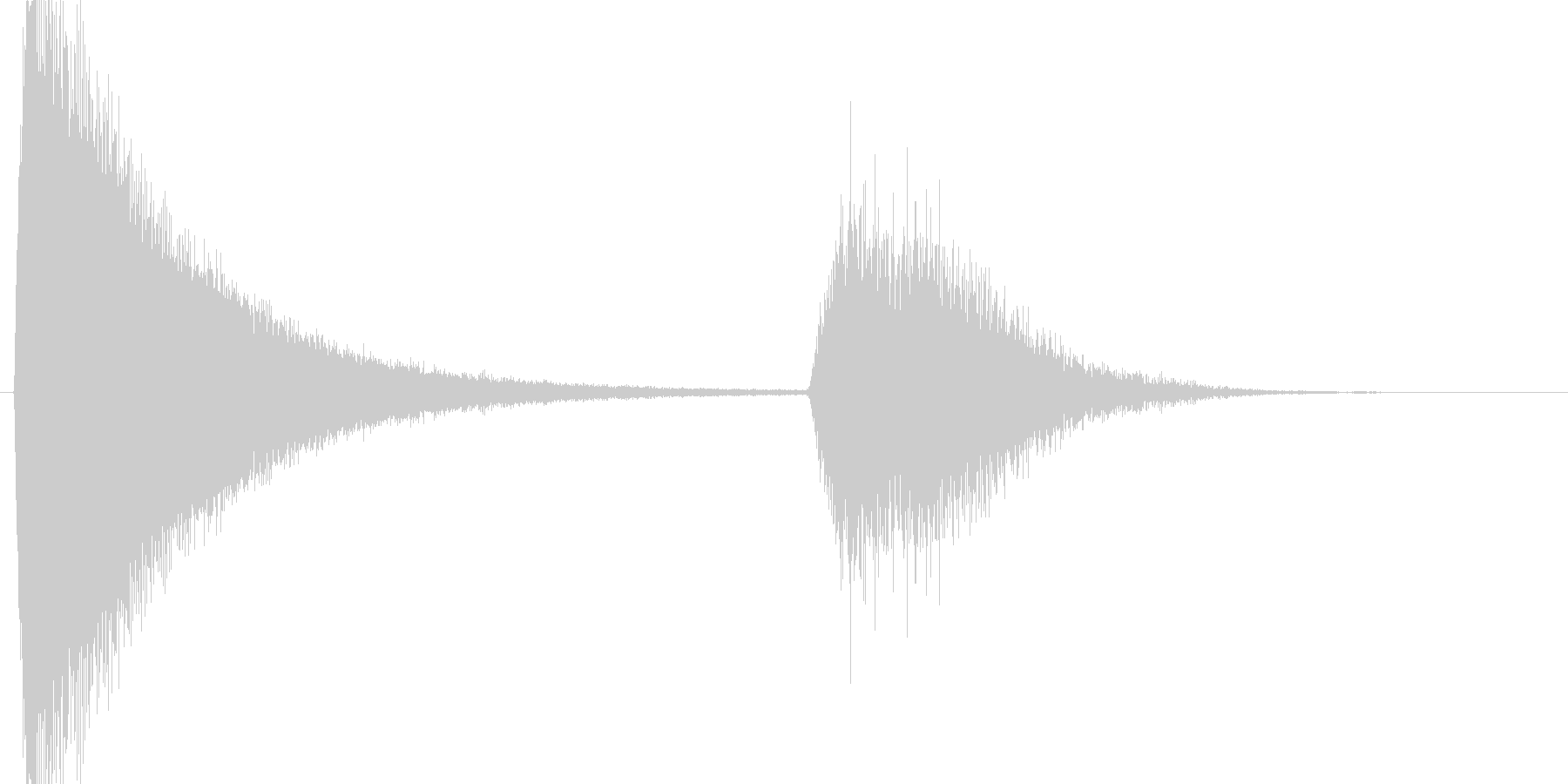 バリアを張るような効果音ですの未再生の波形