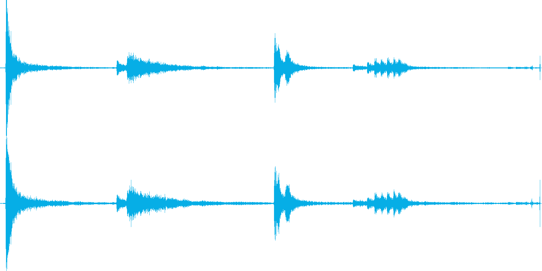 石油ストーブの網(?)をたたいた音です…の再生済みの波形