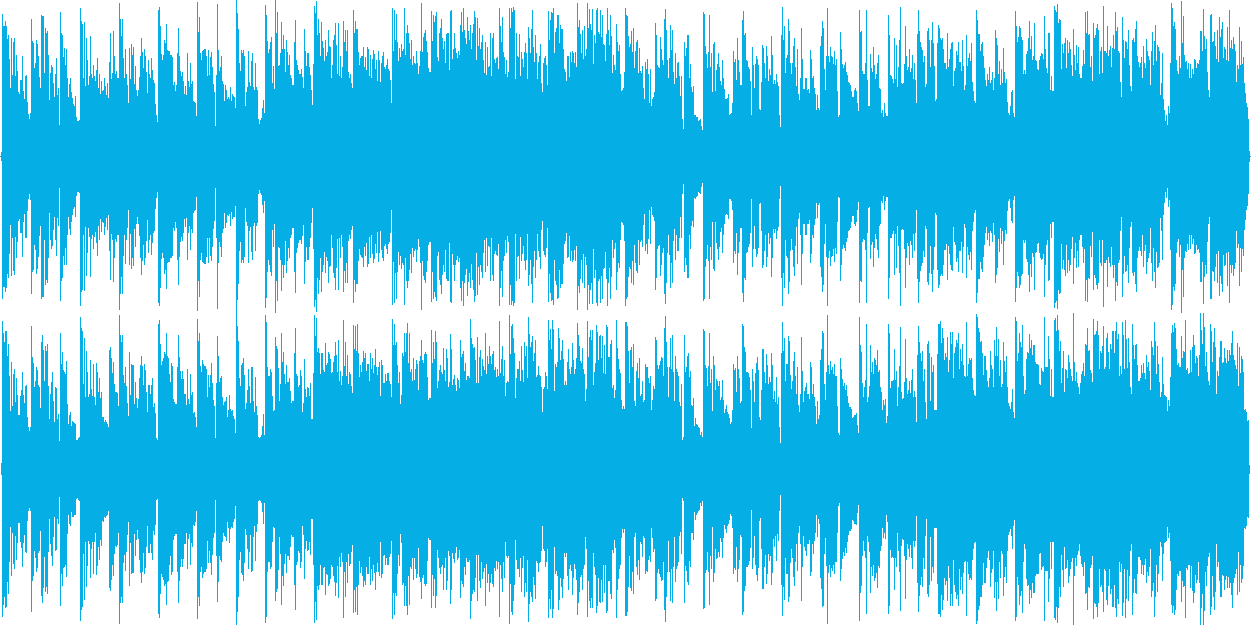リズムを強調した楽曲です。の再生済みの波形