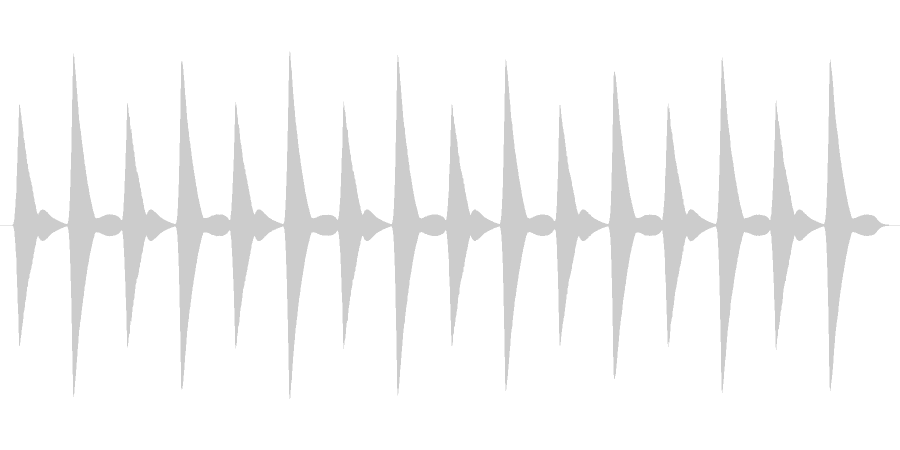 【ピヨった音】ぴよぴよぴよぴよの未再生の波形