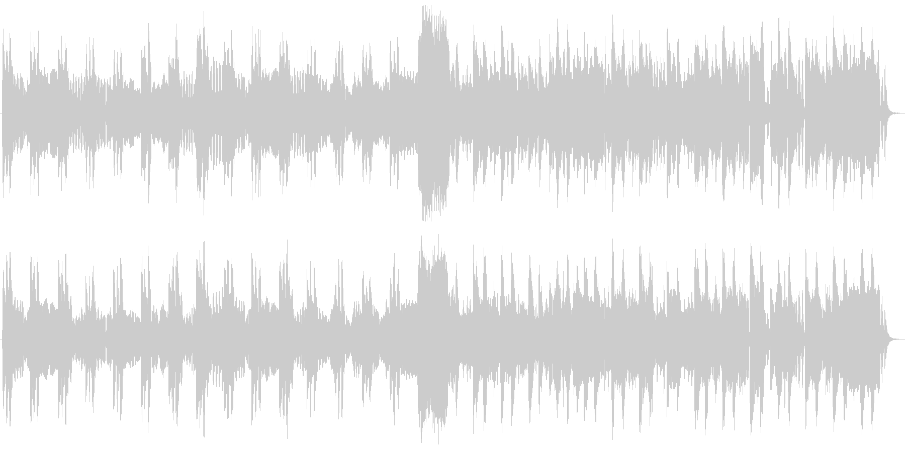 休日のティータイムのように優雅な曲の未再生の波形