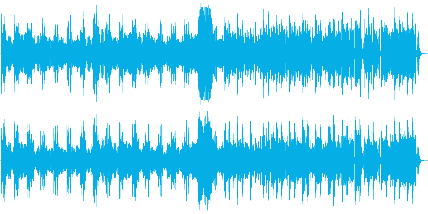 休日のティータイムのように優雅な曲の再生済みの波形