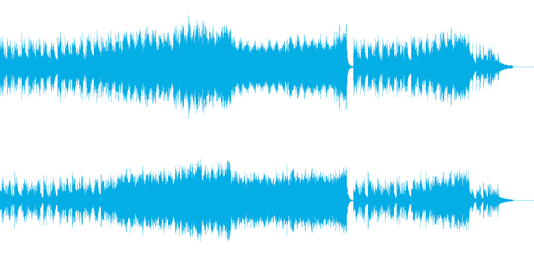 穏やかな優しい曲です。の再生済みの波形
