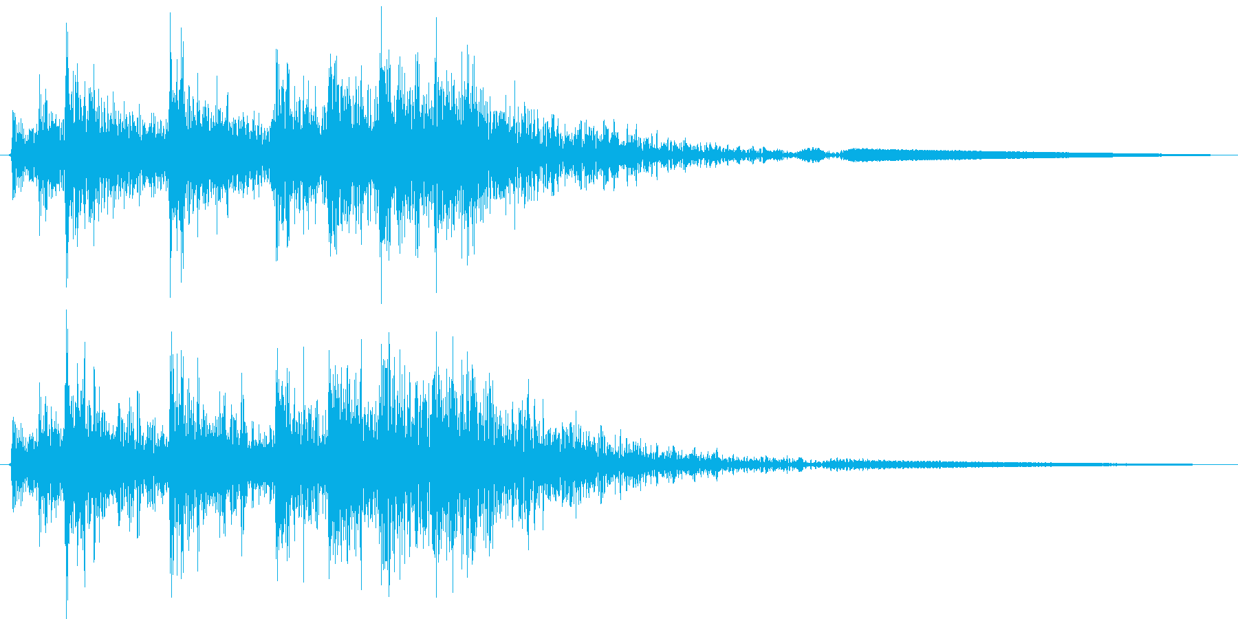 空間的な効果音です。の再生済みの波形