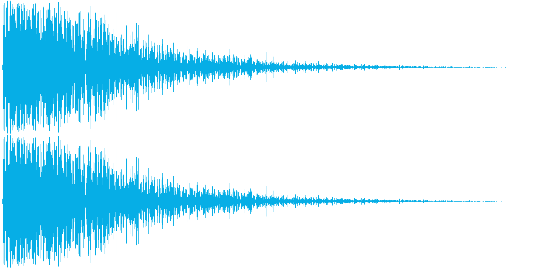 【爆音3】ズドーン、ズシーンという衝撃音の再生済みの波形