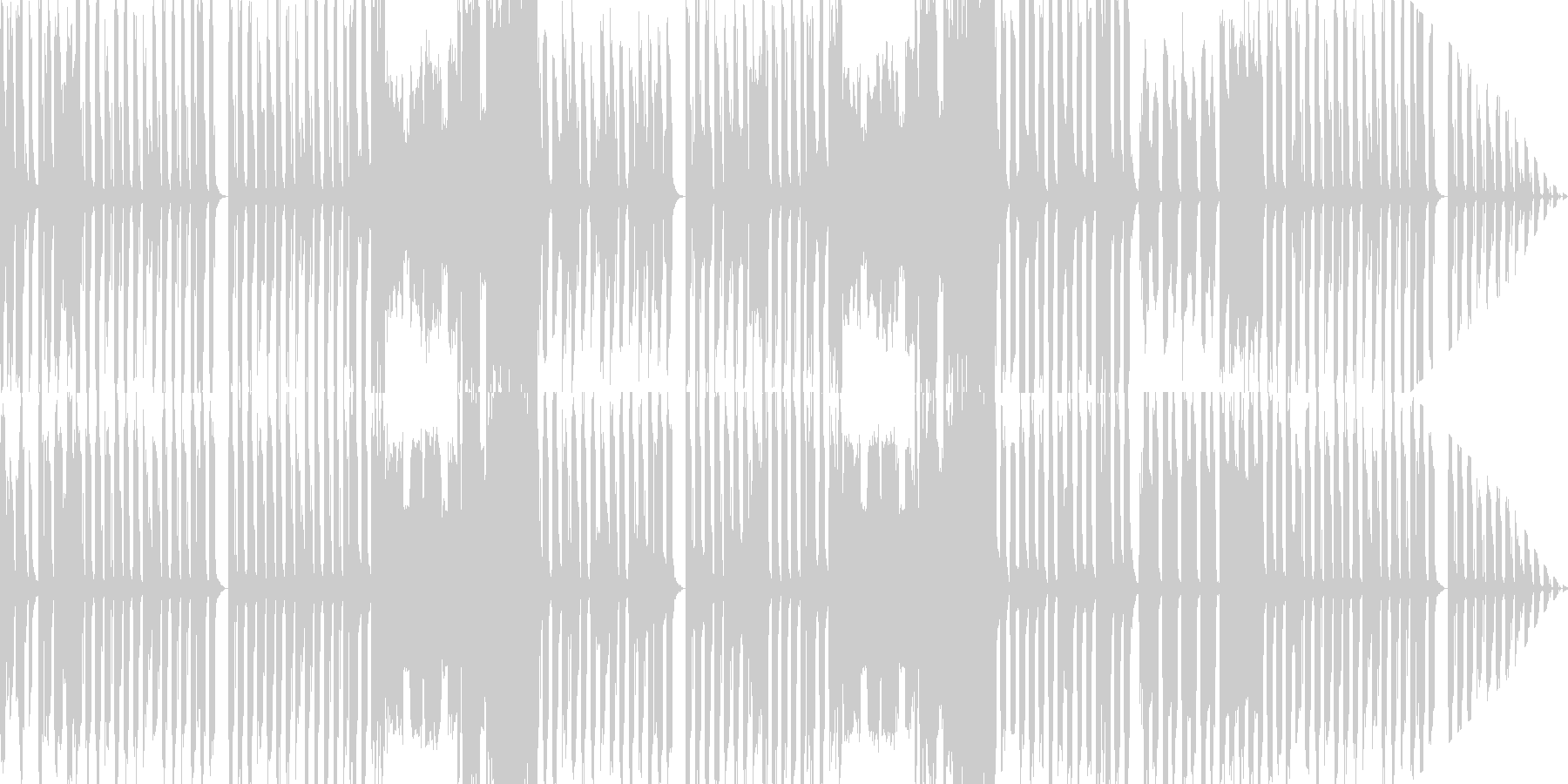 コミカルだけど、怪しげな曲の未再生の波形