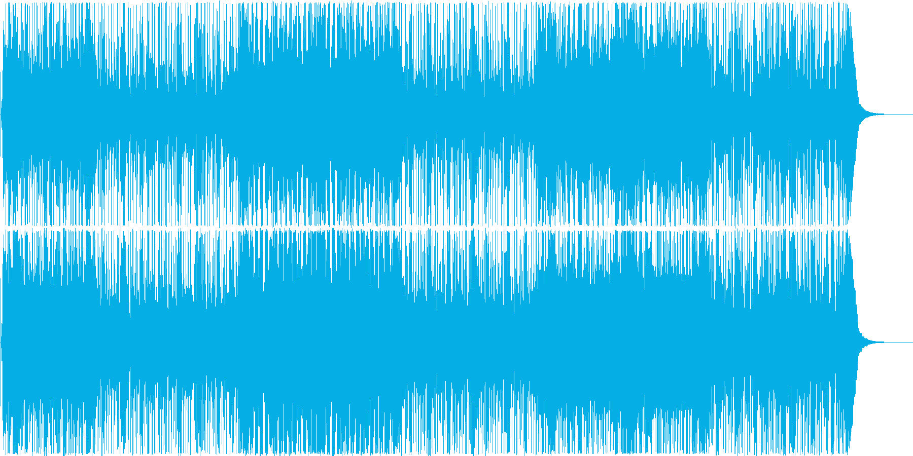 ギターが爽やかな天気予報のBGM(オケ)の再生済みの波形