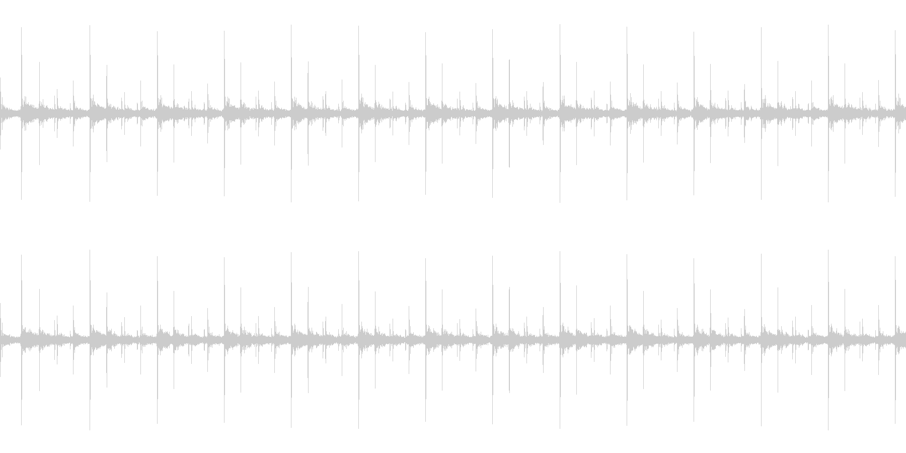 かつかつ(足音)の未再生の波形
