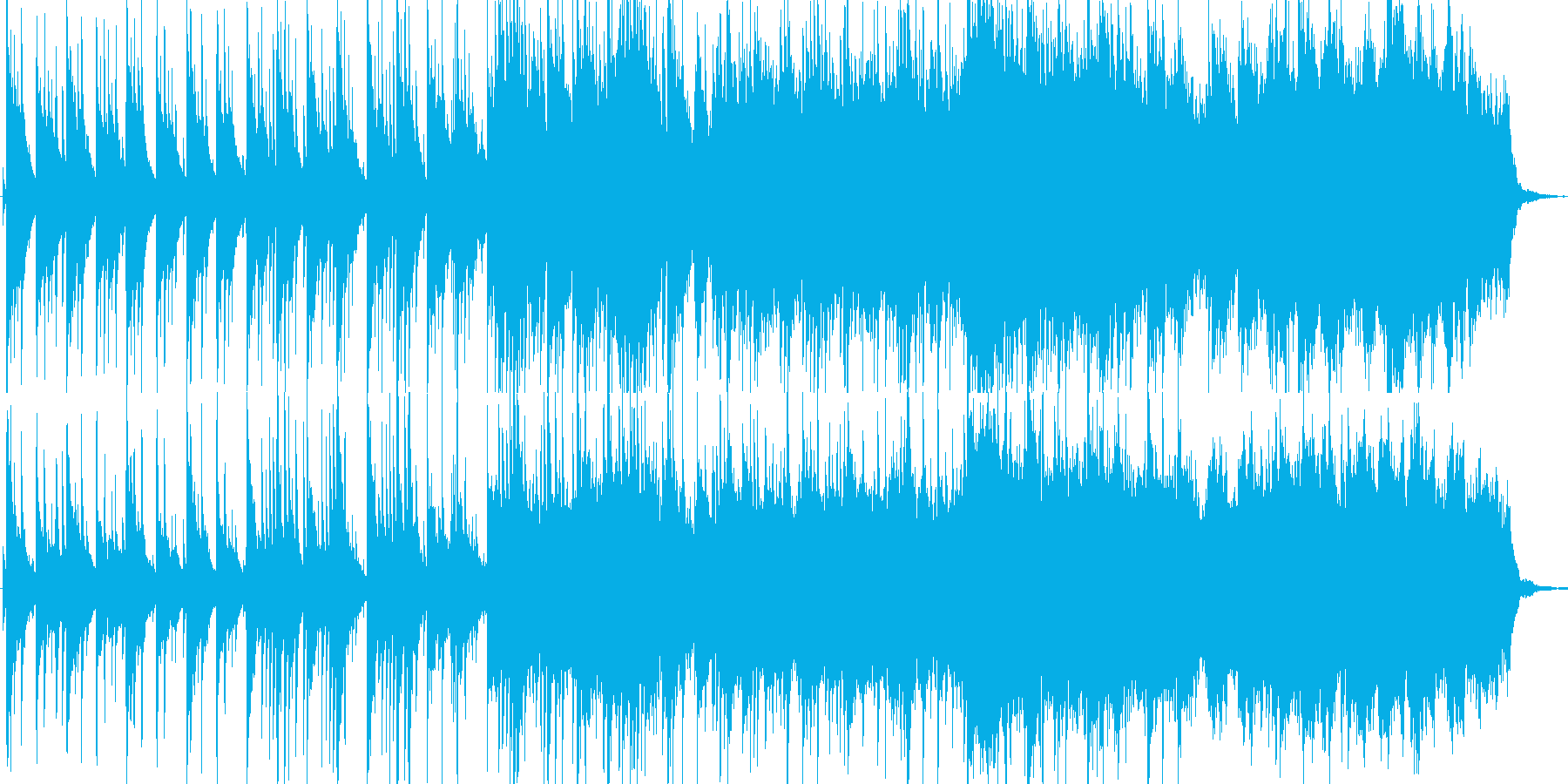 ピアノメインの感動的で爽やかな楽曲の再生済みの波形