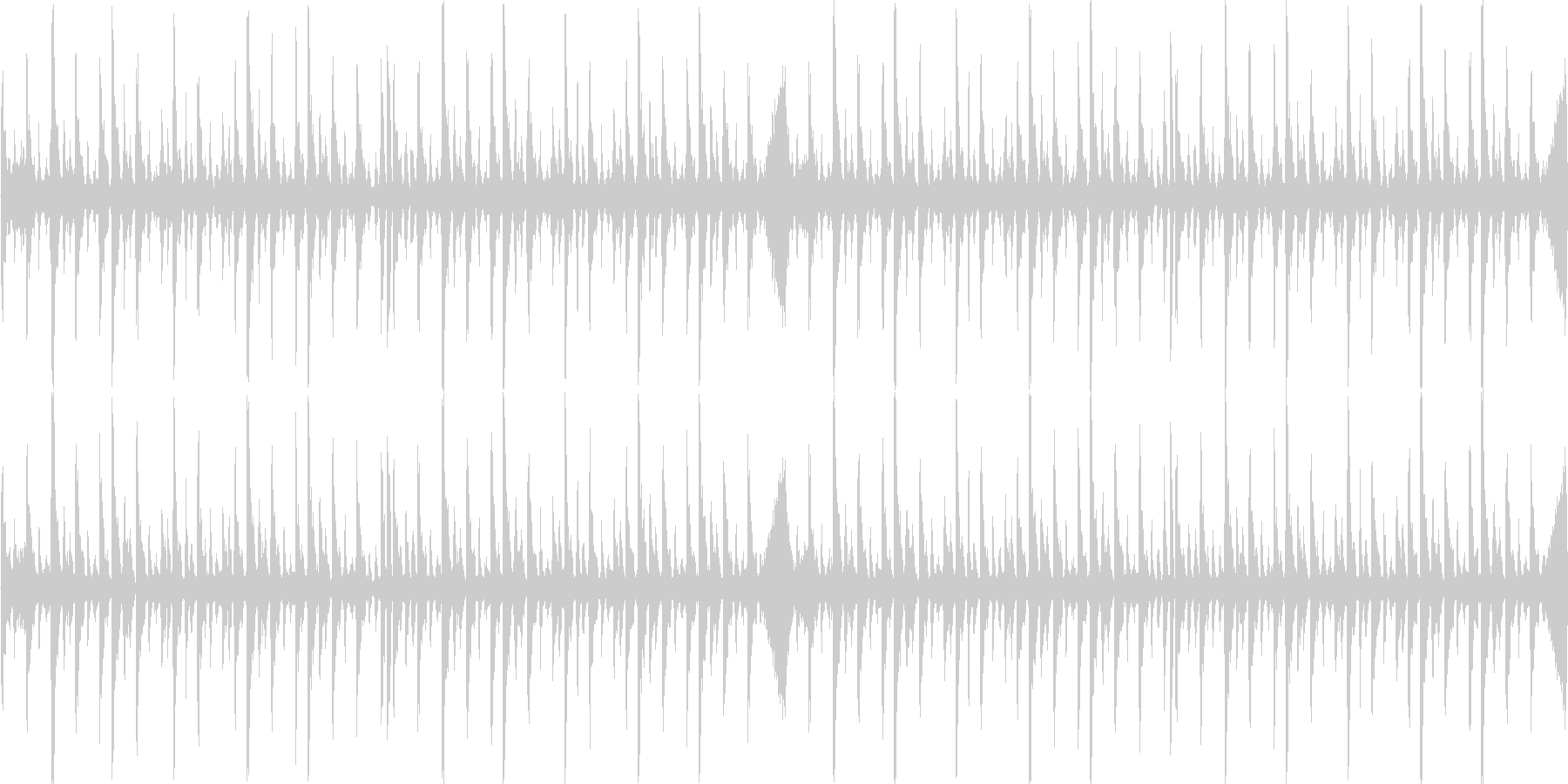 ドラムンベースを基本にした楽曲です。の未再生の波形