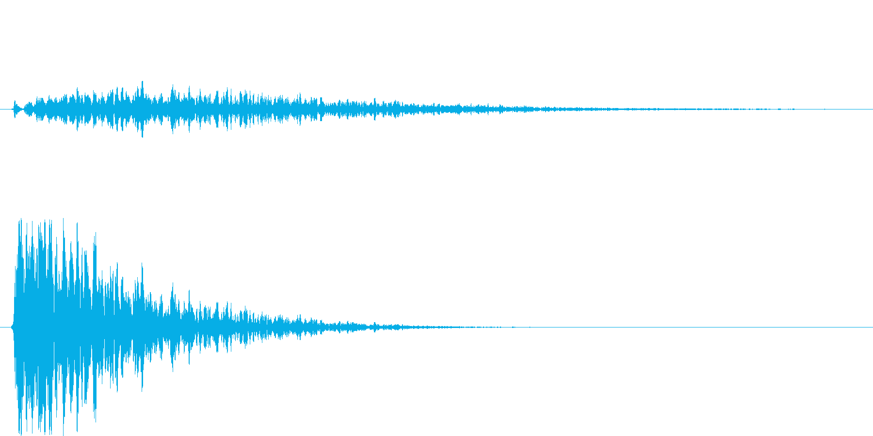 効果音的なワンポイント音です。の再生済みの波形