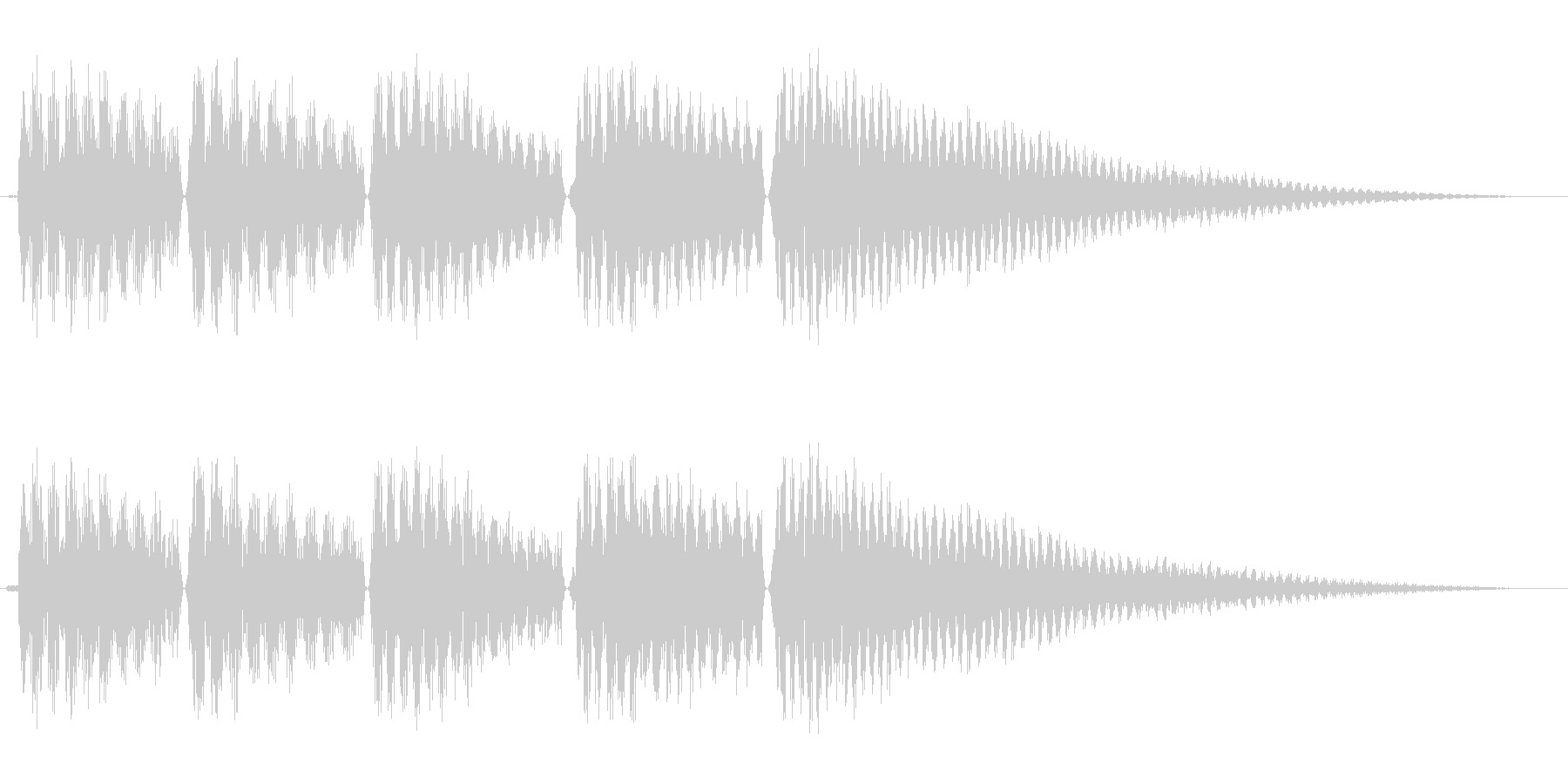 チャララララーン(お知らせ・通知音)の未再生の波形