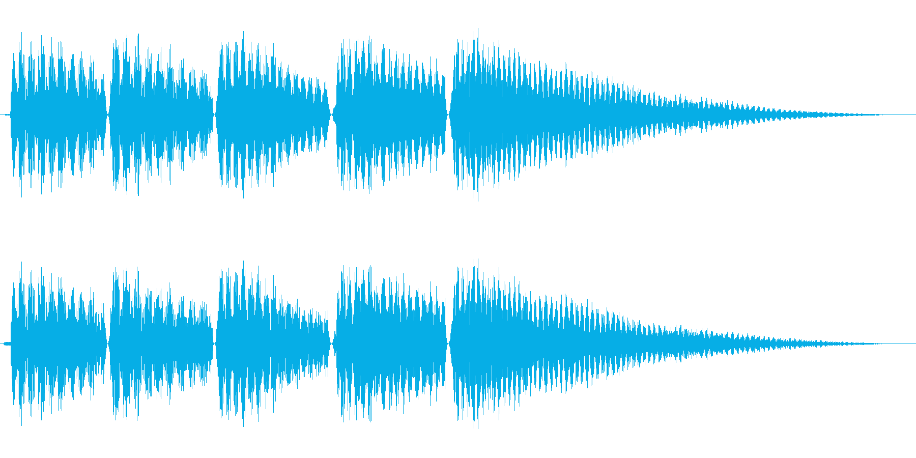 チャララララーン(お知らせ・通知音)の再生済みの波形
