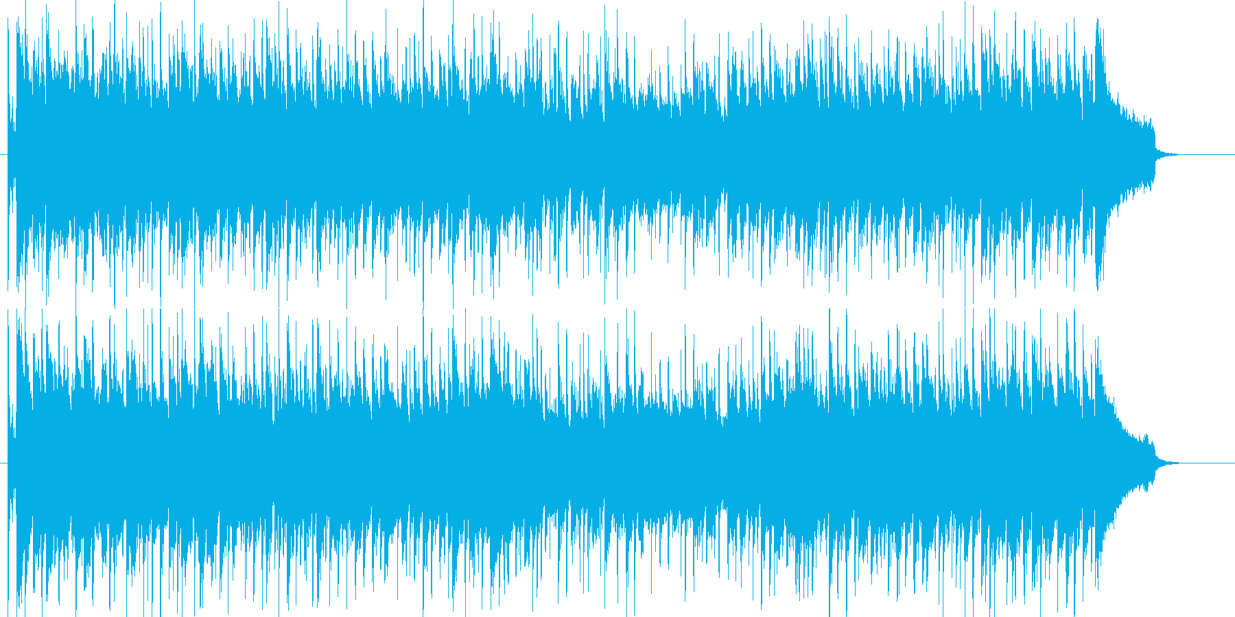 ショッピングをするような楽しいポップスの再生済みの波形