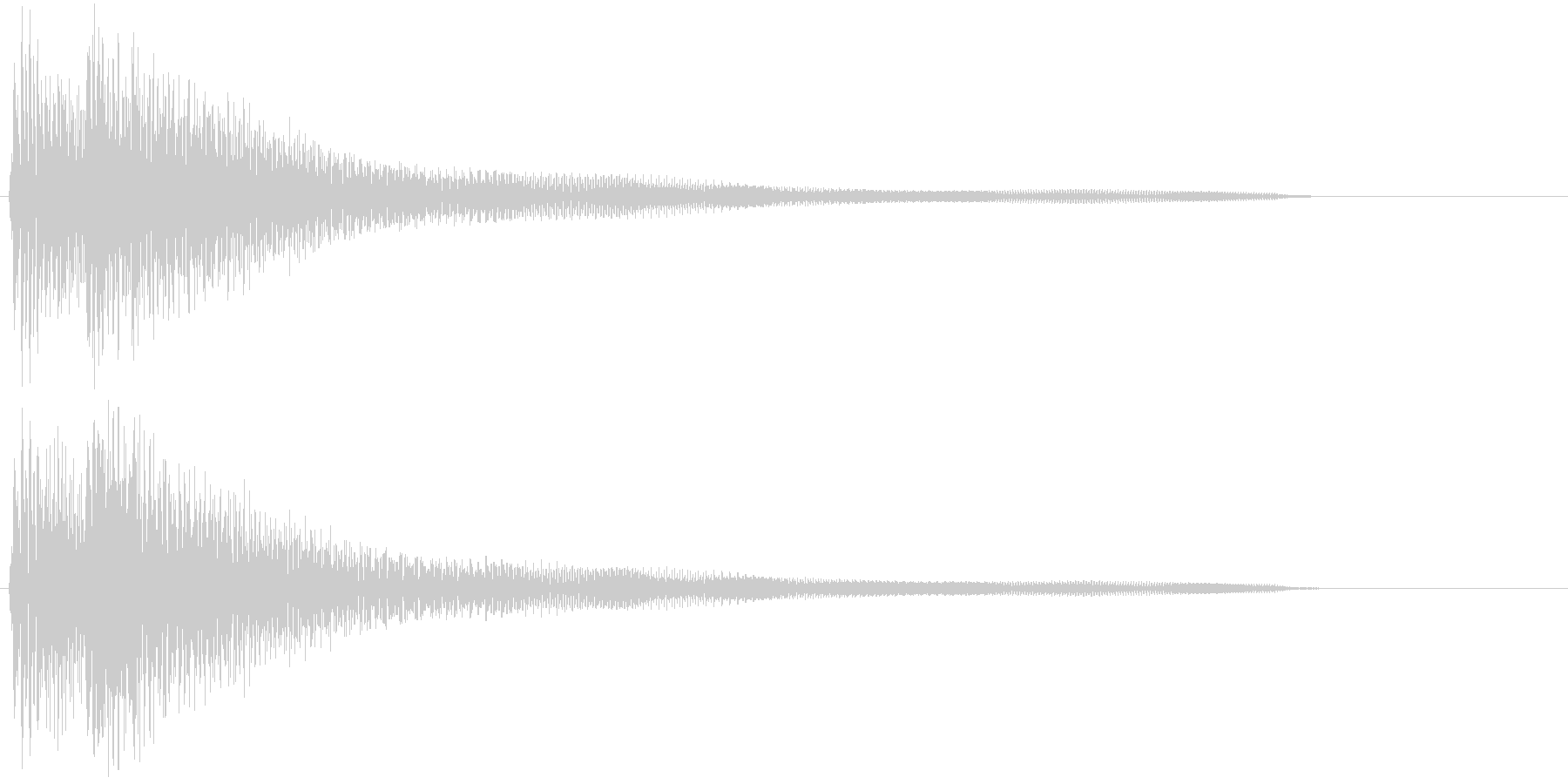 ギターによる分散和音の未再生の波形