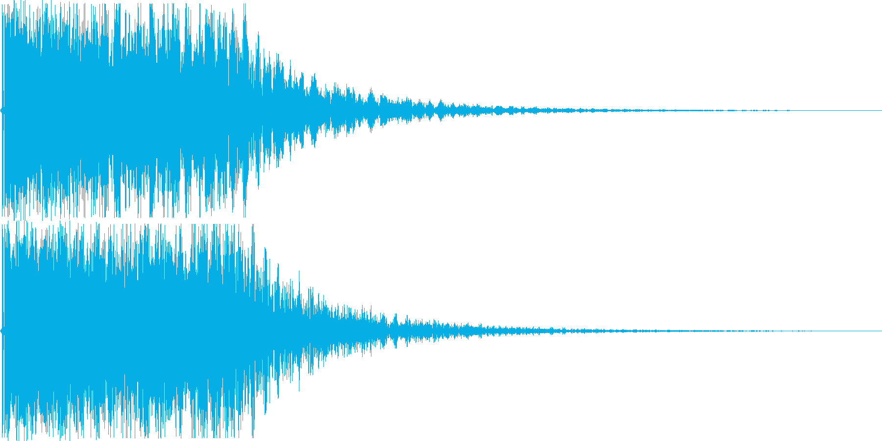 衝撃音です。の再生済みの波形