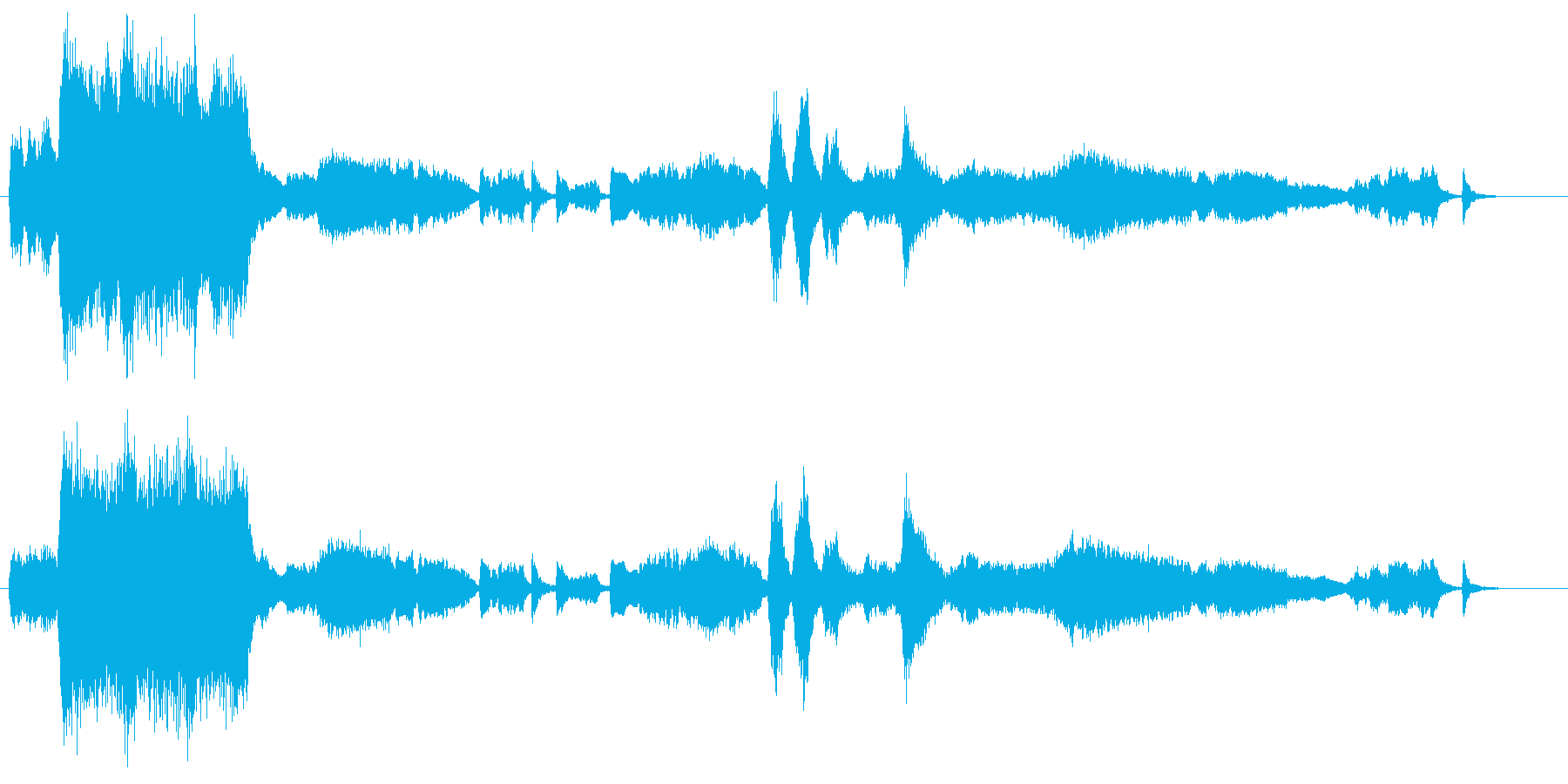 悲しい場面でよく使われるクラシック曲の再生済みの波形