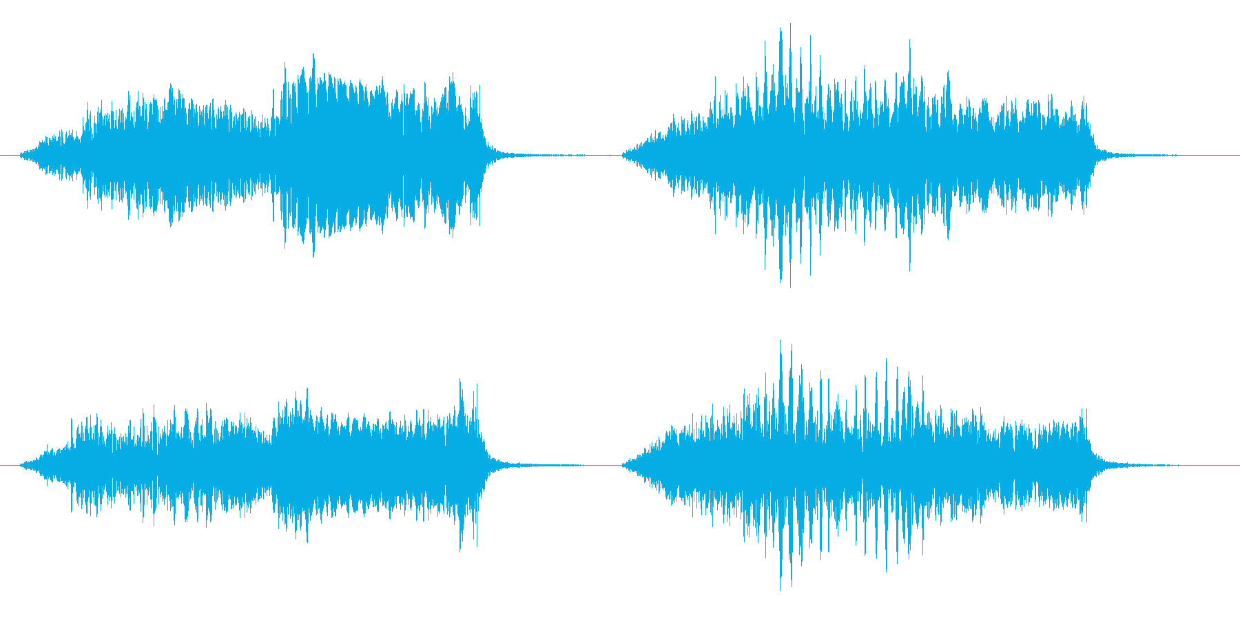 ヒヨドリの鳴き声の再生済みの波形