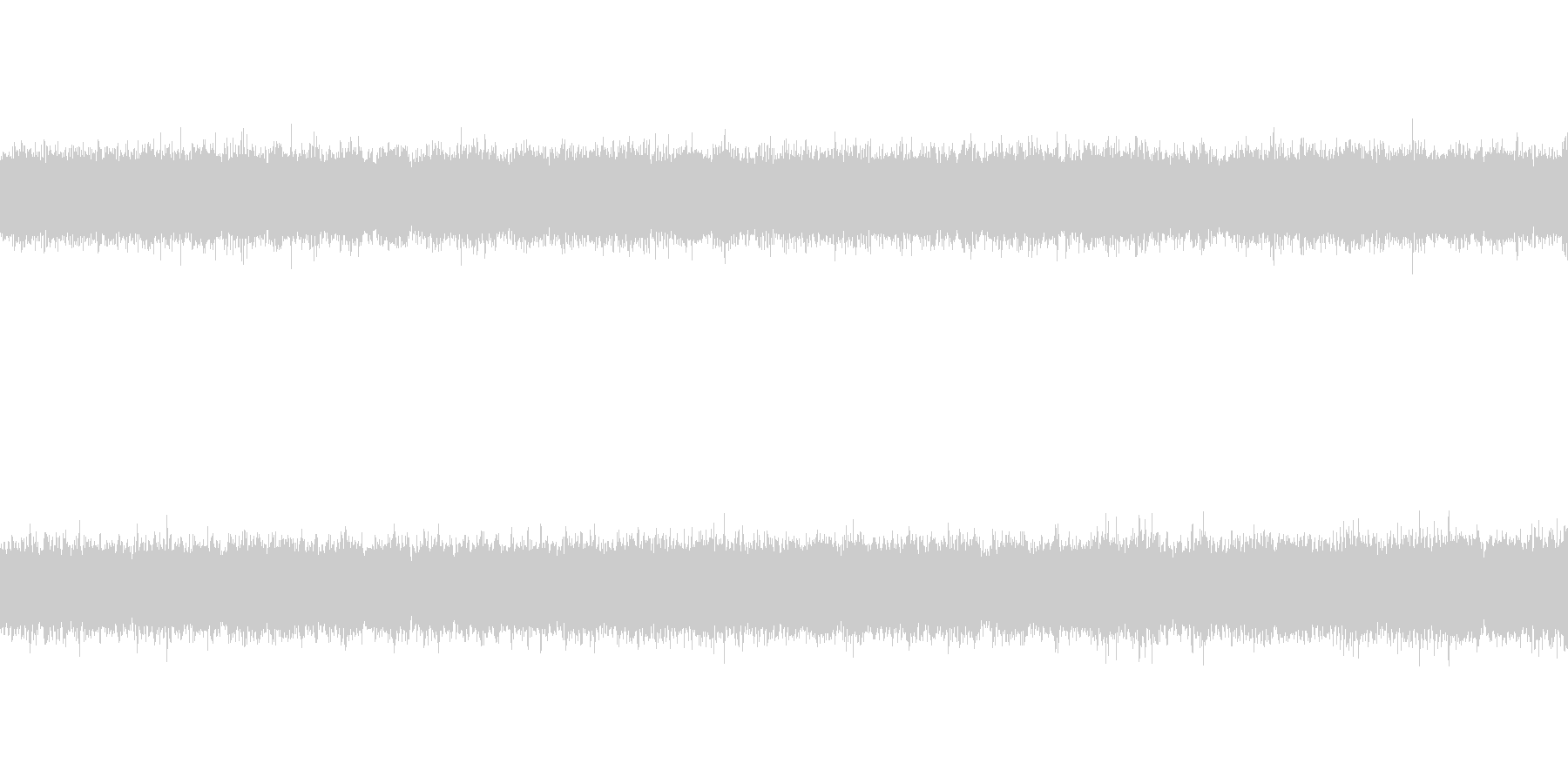 鈴虫の音の未再生の波形