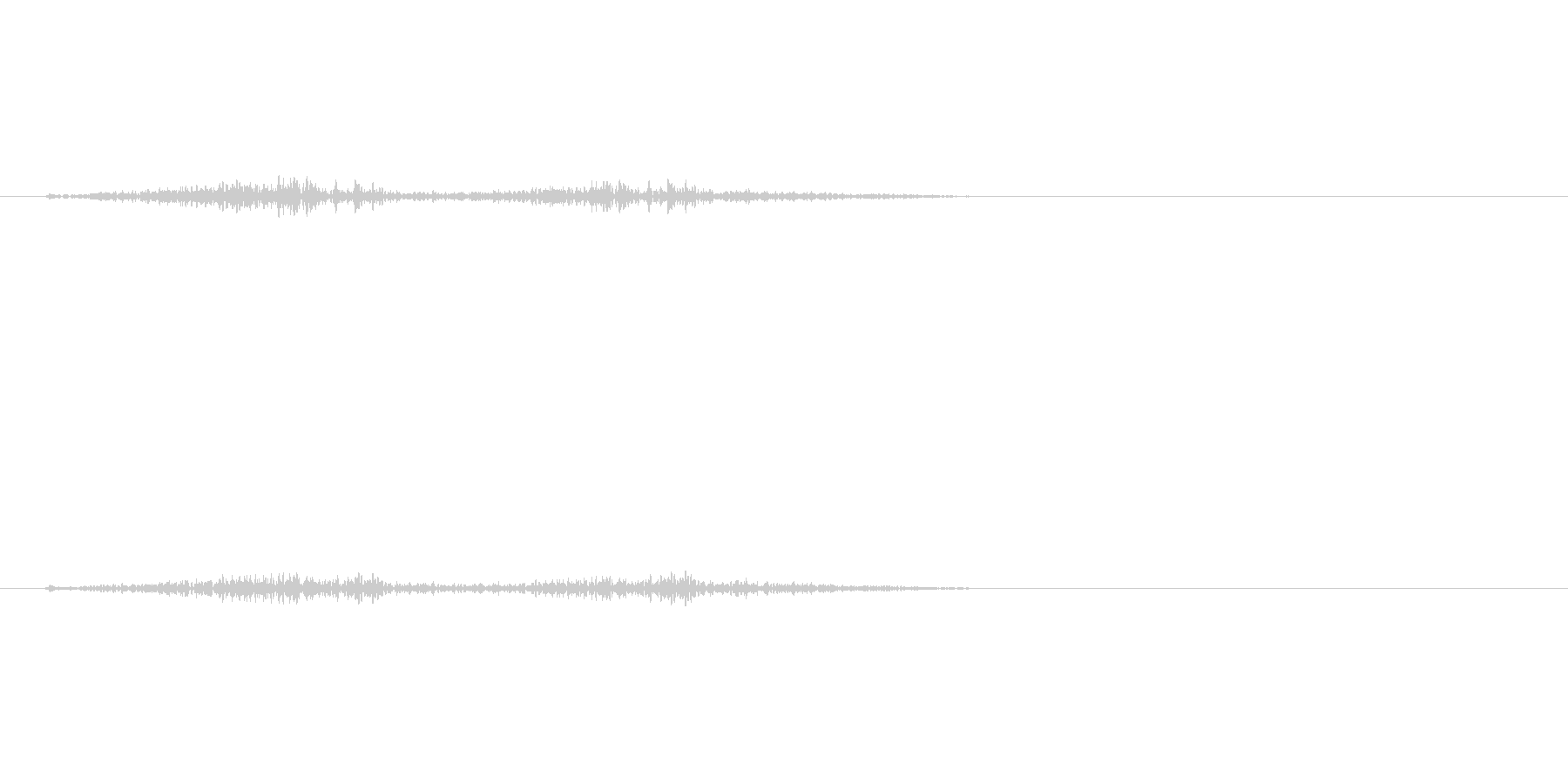 刀を振る音ですの未再生の波形