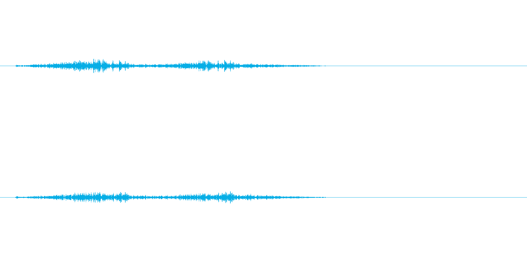 刀を振る音ですの再生済みの波形