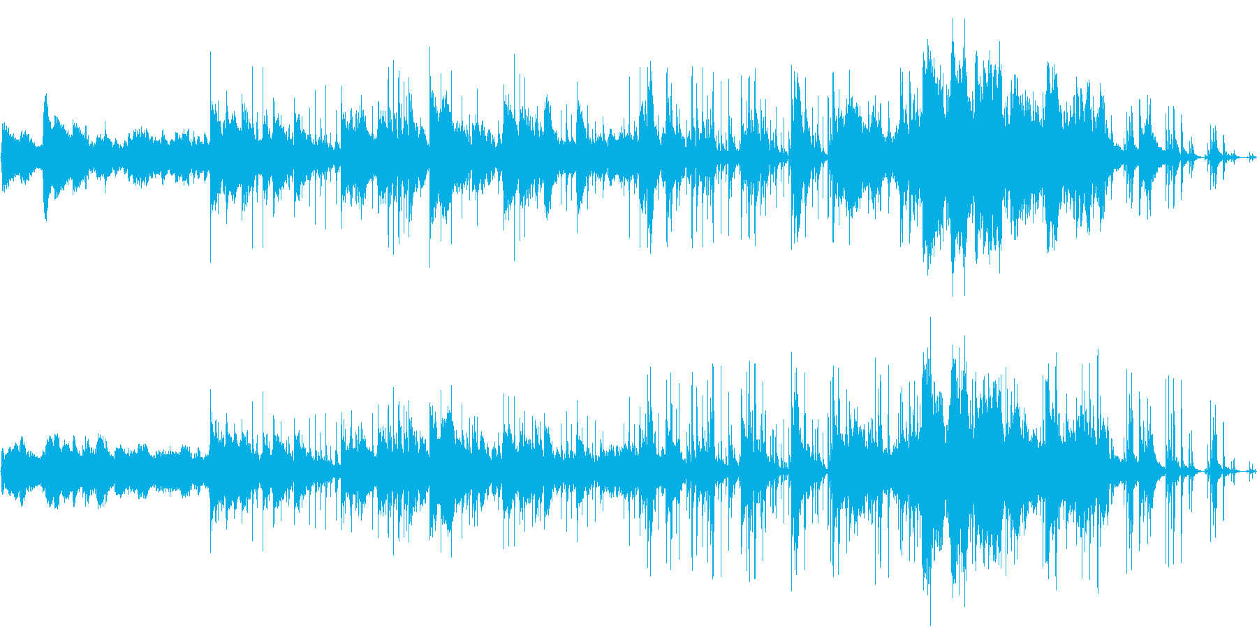 クールで哀愁漂う男の世界のフラメンコ楽曲の再生済みの波形