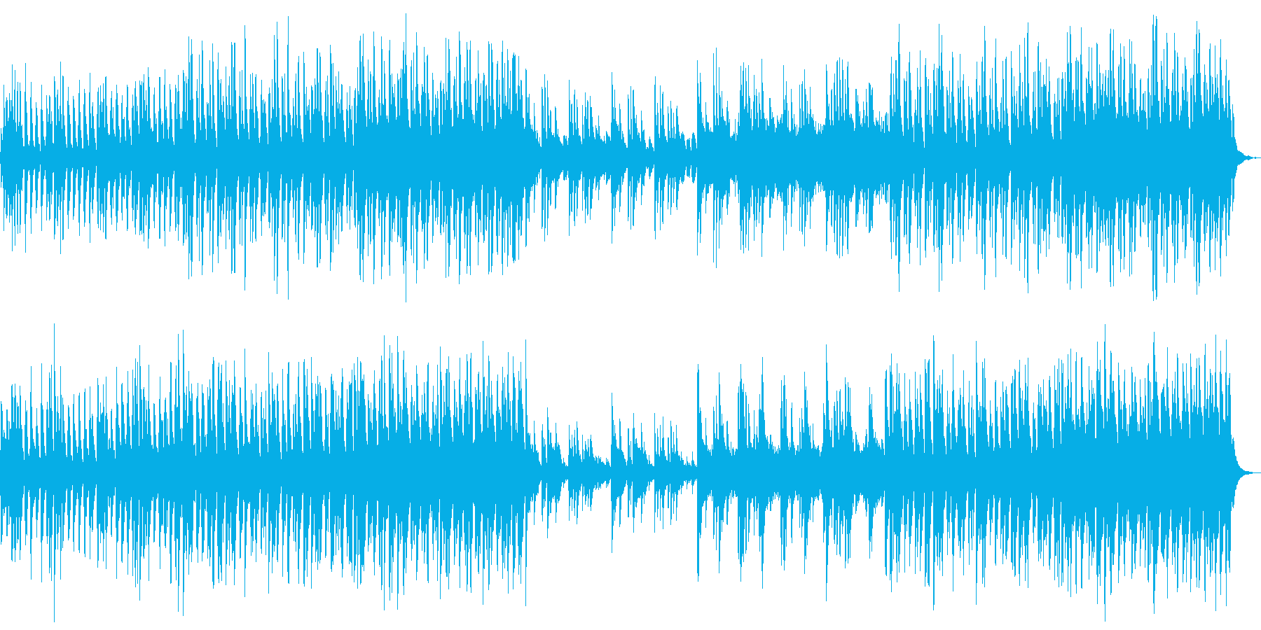 ピアノがメインの爽やかなオーケストラ曲の再生済みの波形