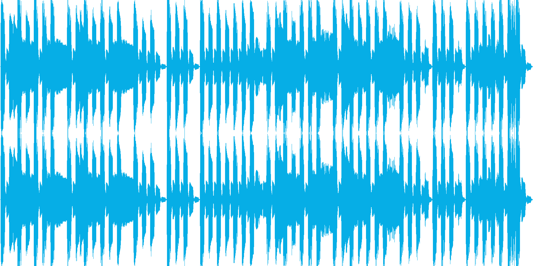 ぽよぽよした感じのBGMの再生済みの波形