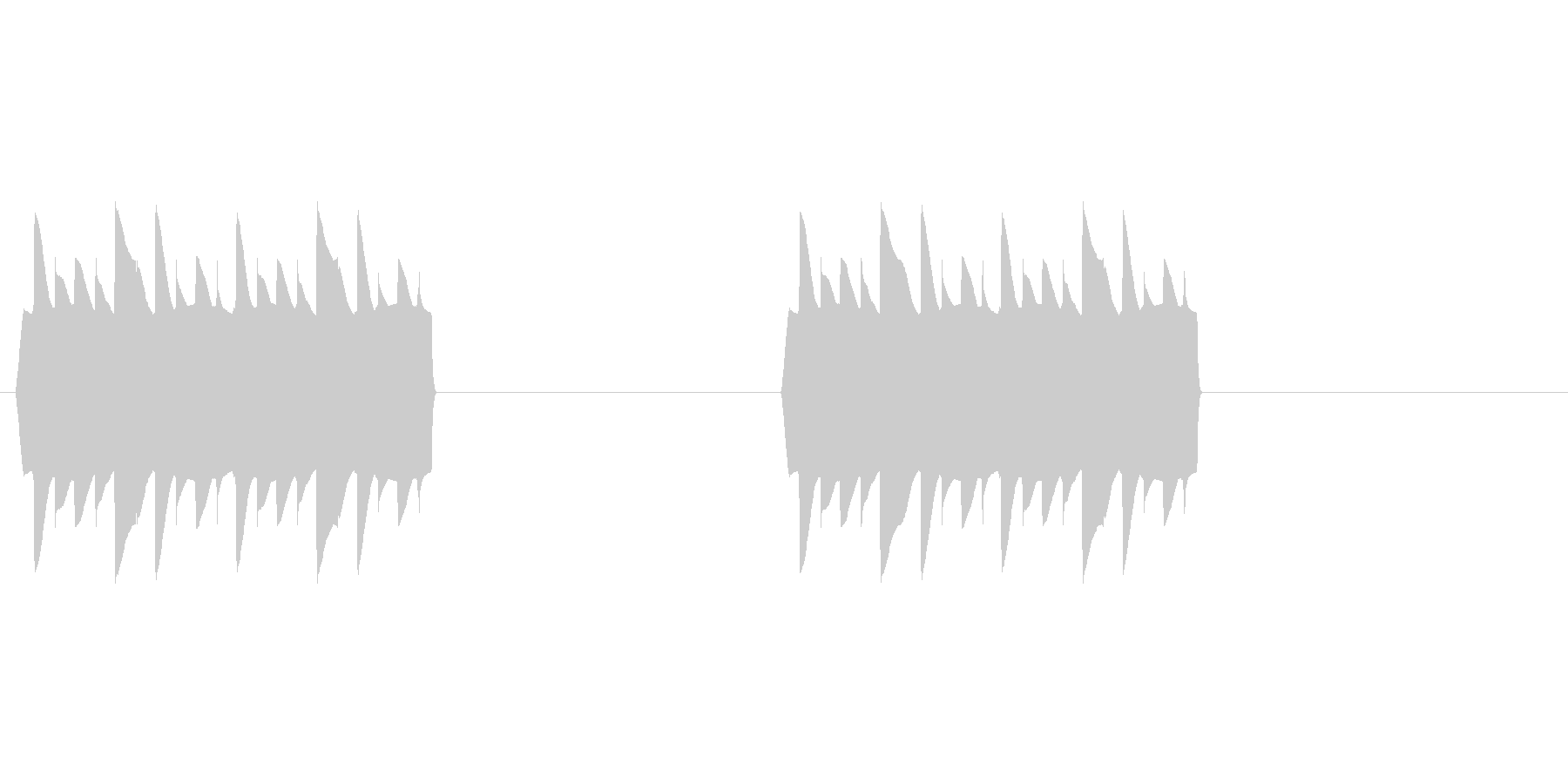 オードソックスな電話着信音です。の未再生の波形