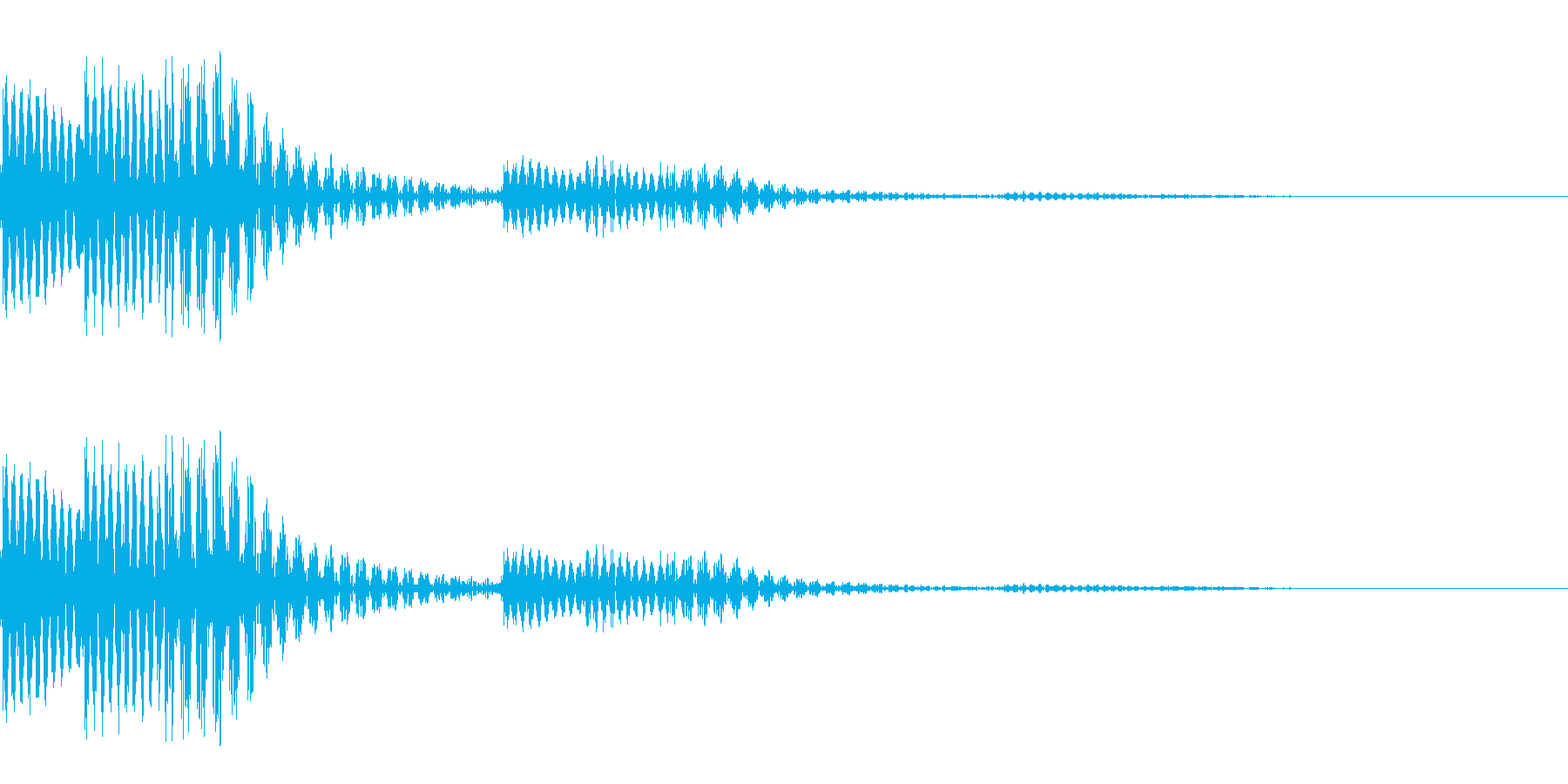 コロンとしたタッチ音です。の再生済みの波形