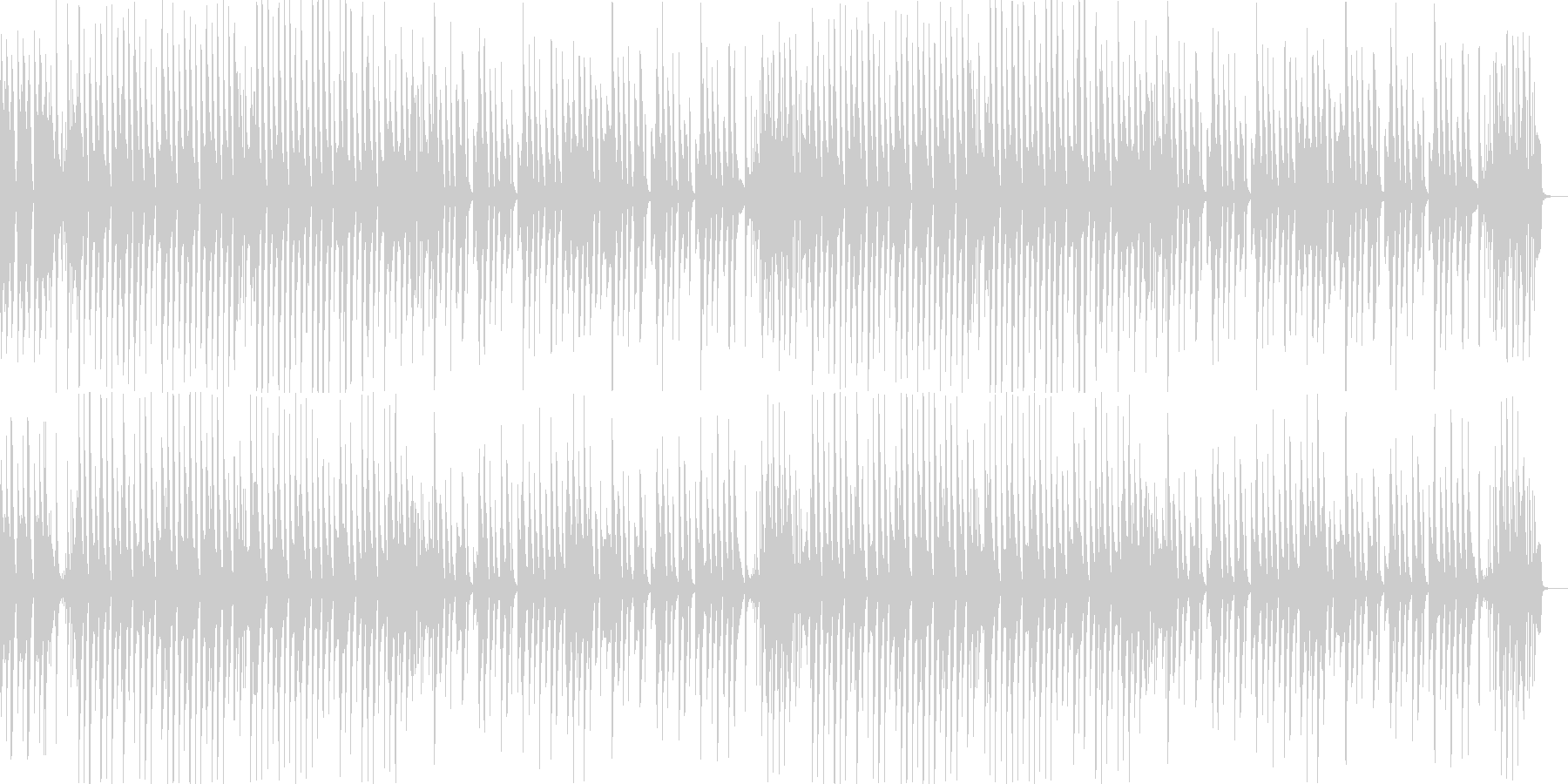 日常系/ほのぼの系 シンプルなピアノ曲の未再生の波形