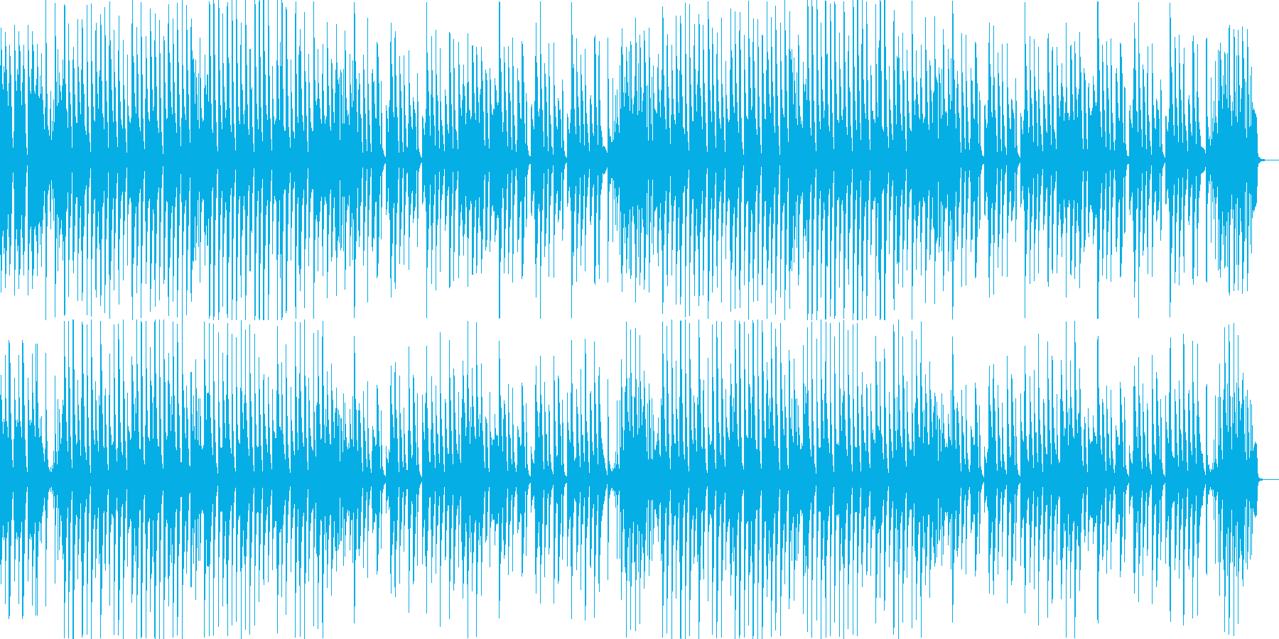 日常系/ほのぼの系 シンプルなピアノ曲の再生済みの波形
