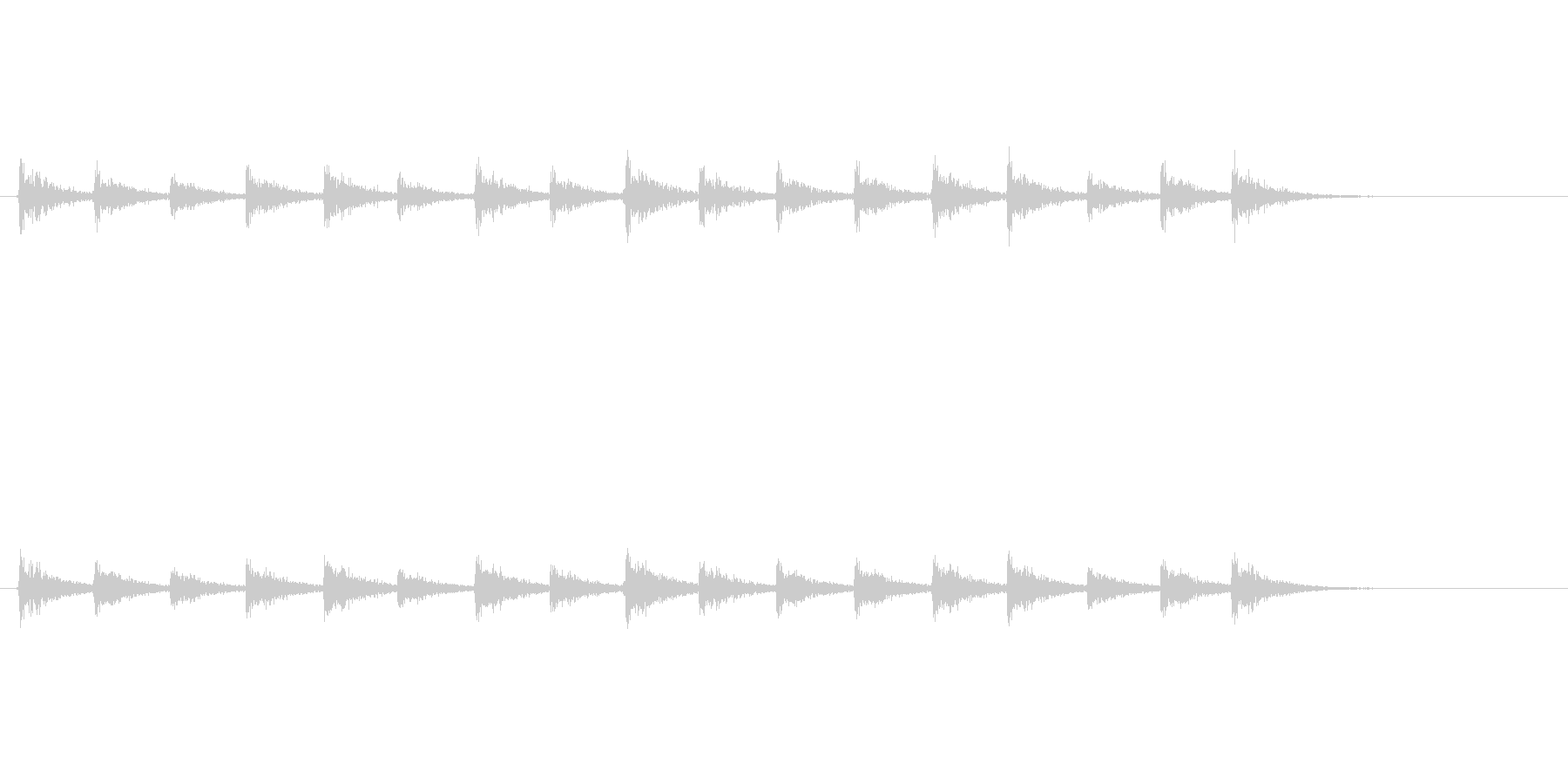 【足音03-4】の未再生の波形