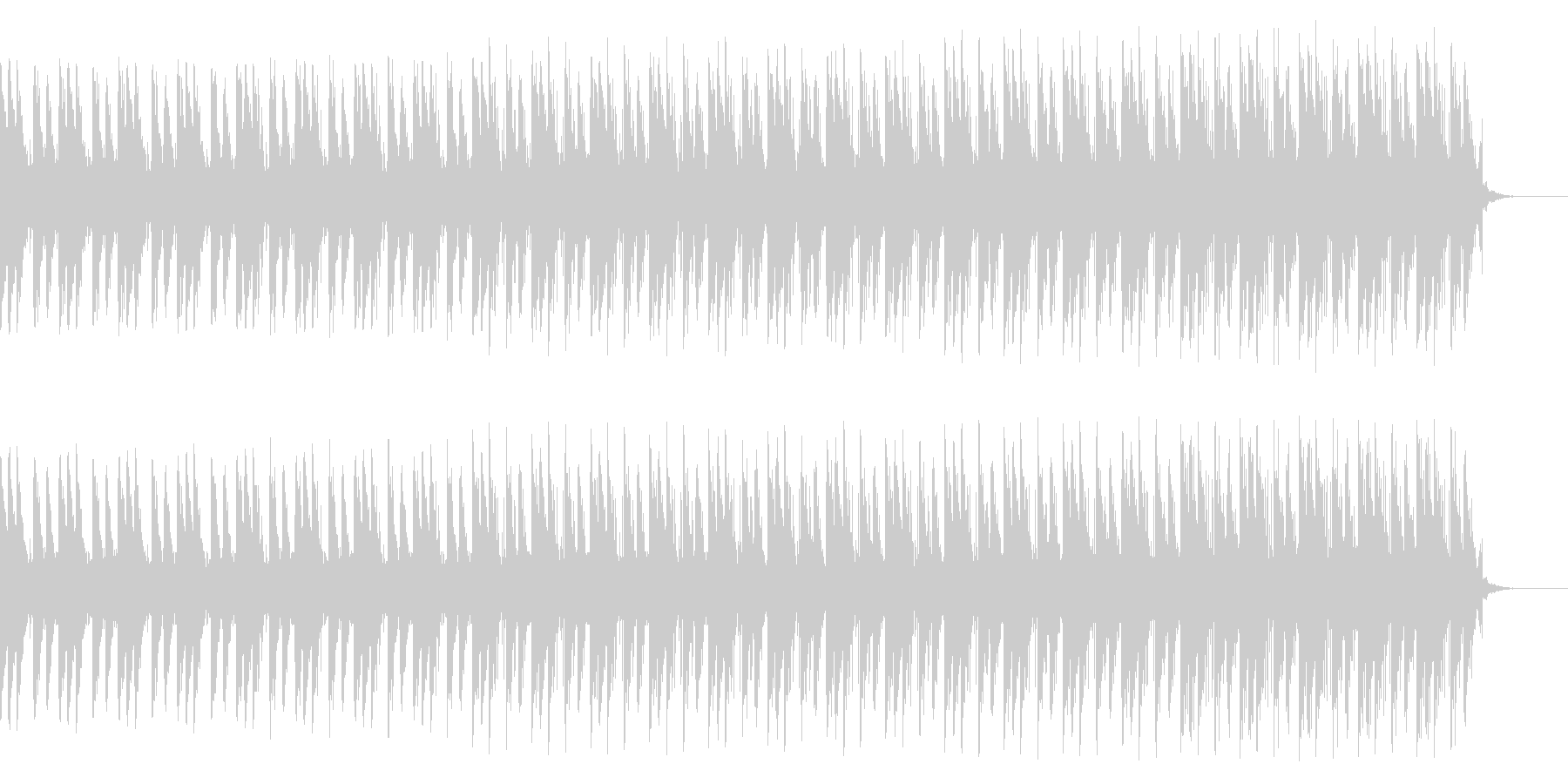 先進的な速い曲ですの未再生の波形