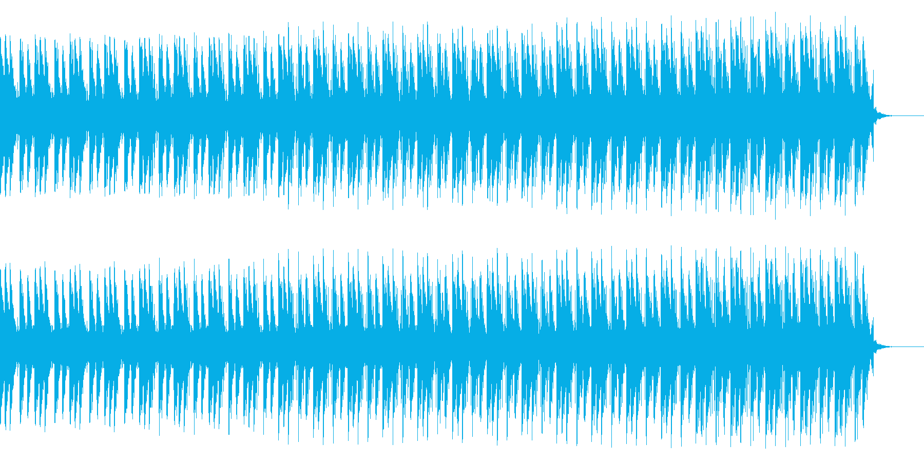 先進的な速い曲ですの再生済みの波形